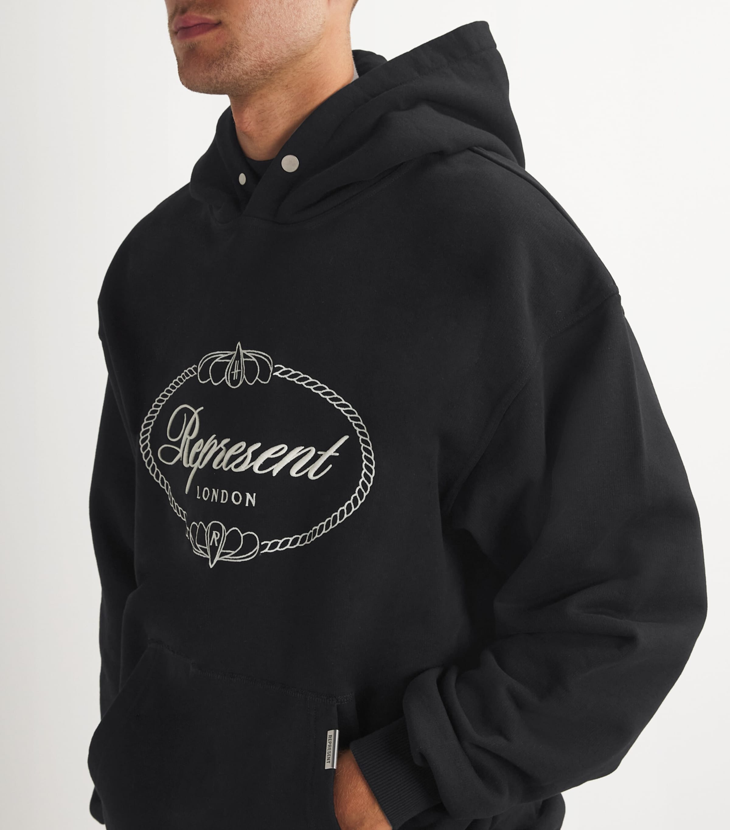 Represent x Harrods Cotton Logo Hoodie Harrods UK