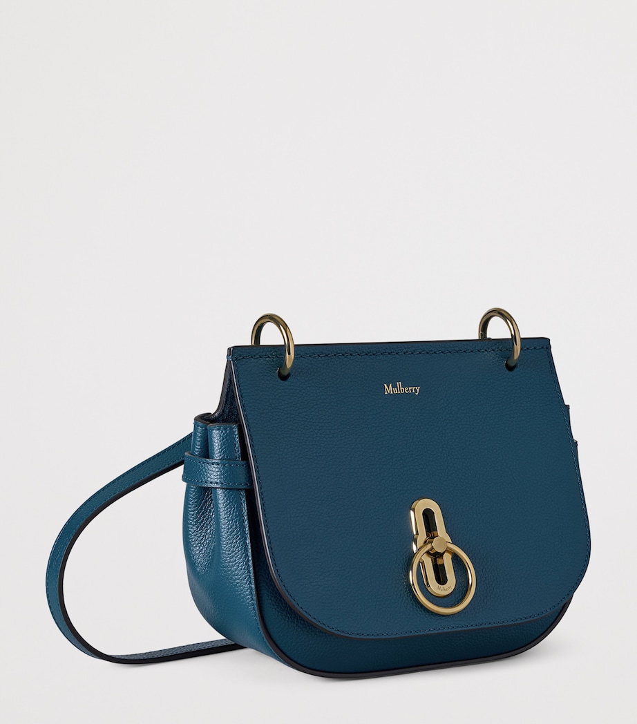 Mulberry Small Leather Amberley Satchel Cross-Body Bag Out Of The Blue Image 3