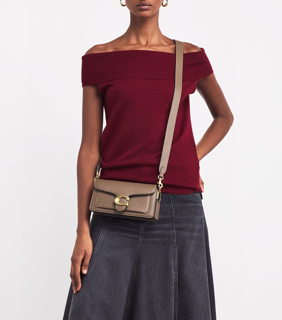 Coach Pebbled Leather Tabby 20 Shoulder Bag Stone Image 2