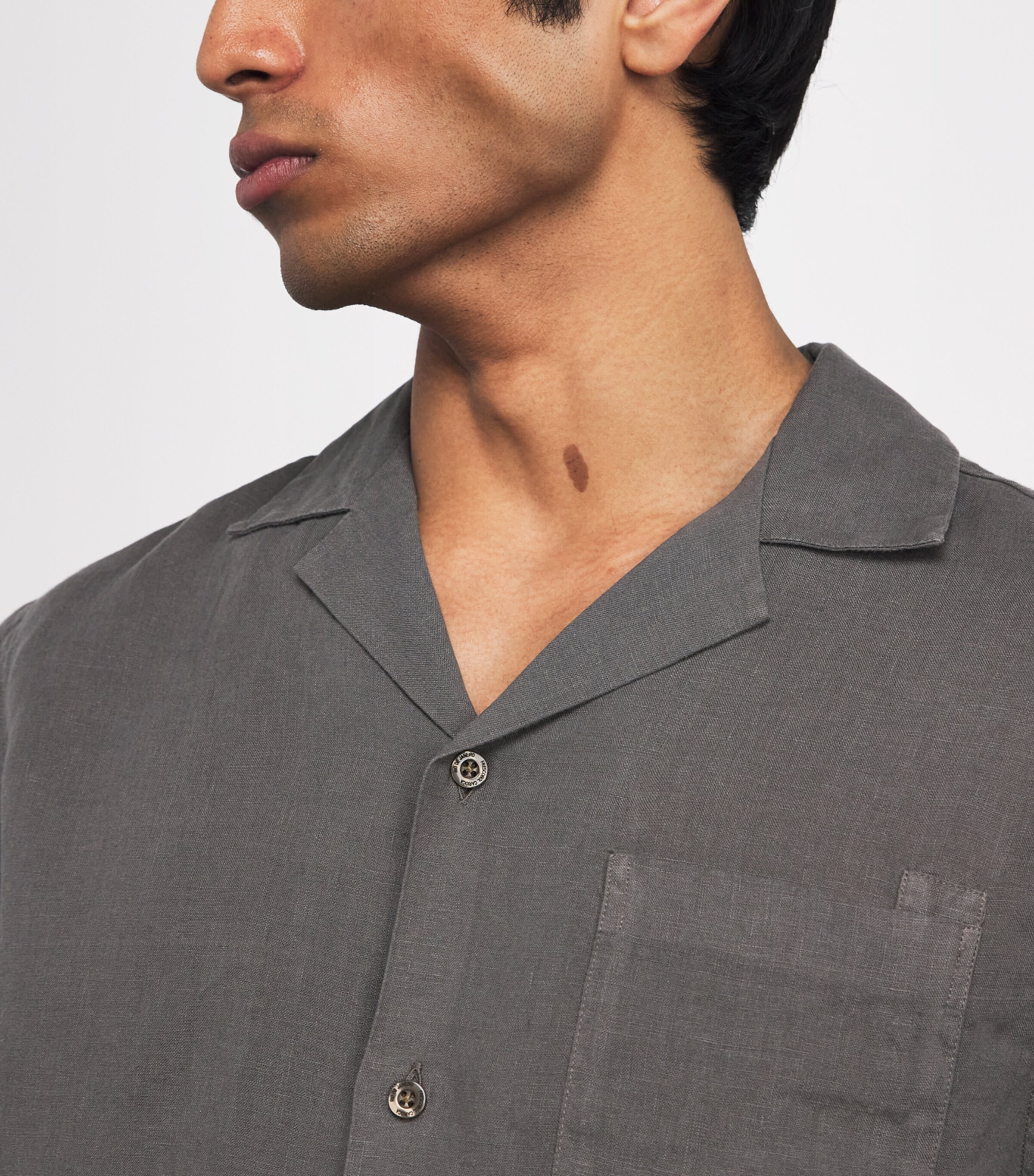 Linen Angelo Shirt 905-CEDAR GREY Image 6