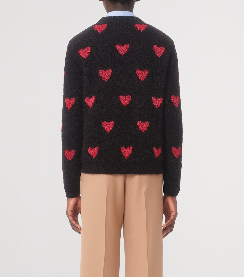 Jacquard Heart Sweater 0NR Image 4