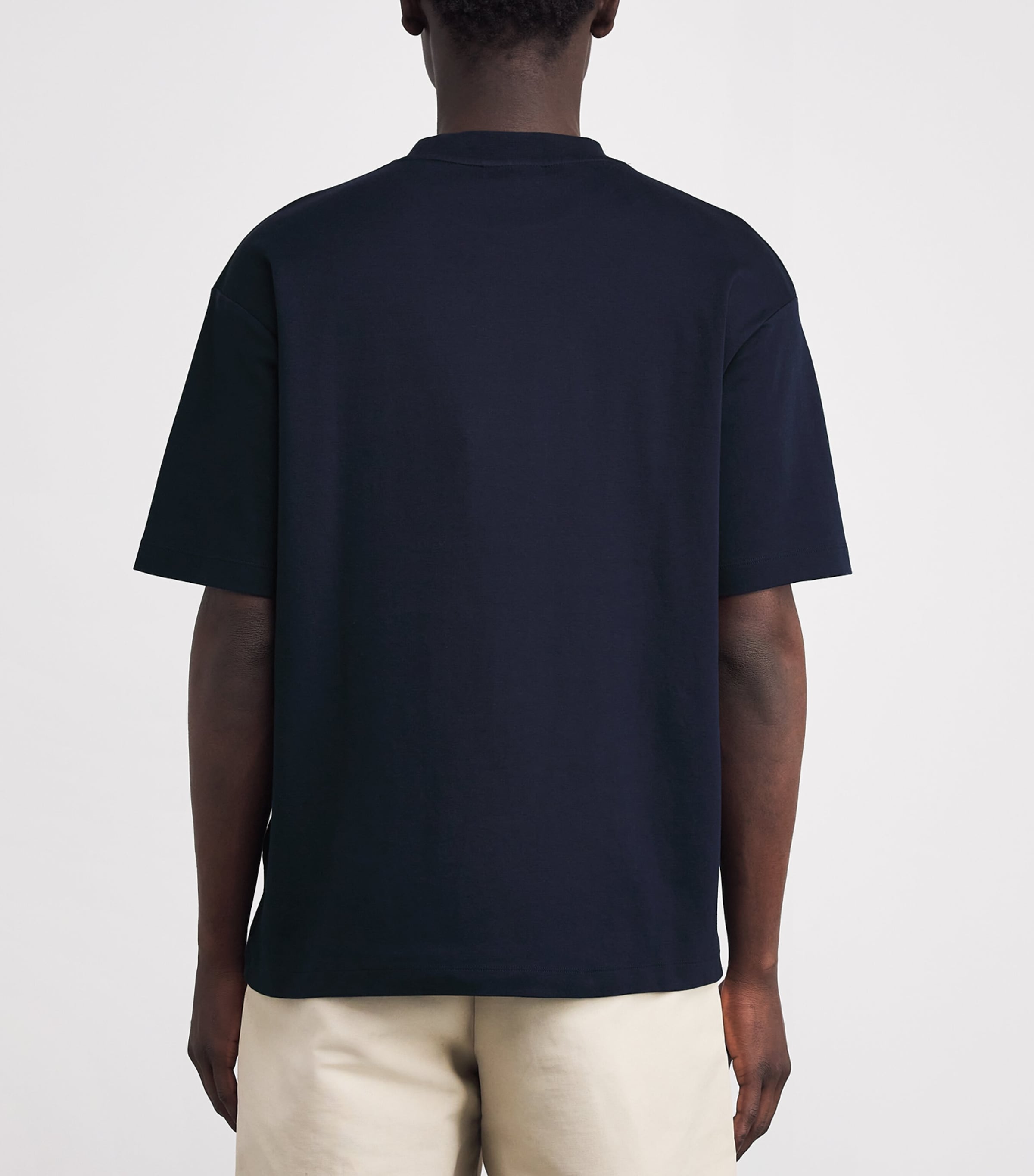 Cotton Printed T-Shirt NAVY Image 4