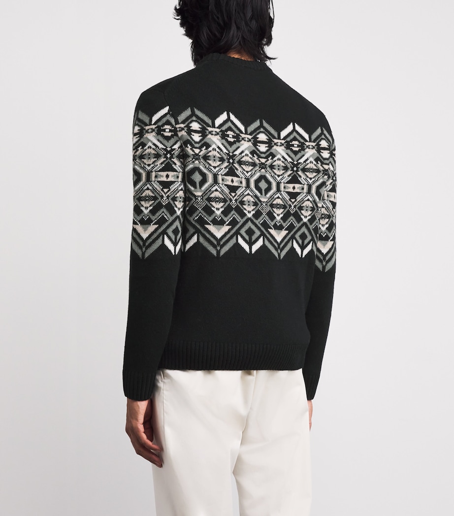 Virgin Wool-Blend Luci Sweater 026-BLACK Image 4