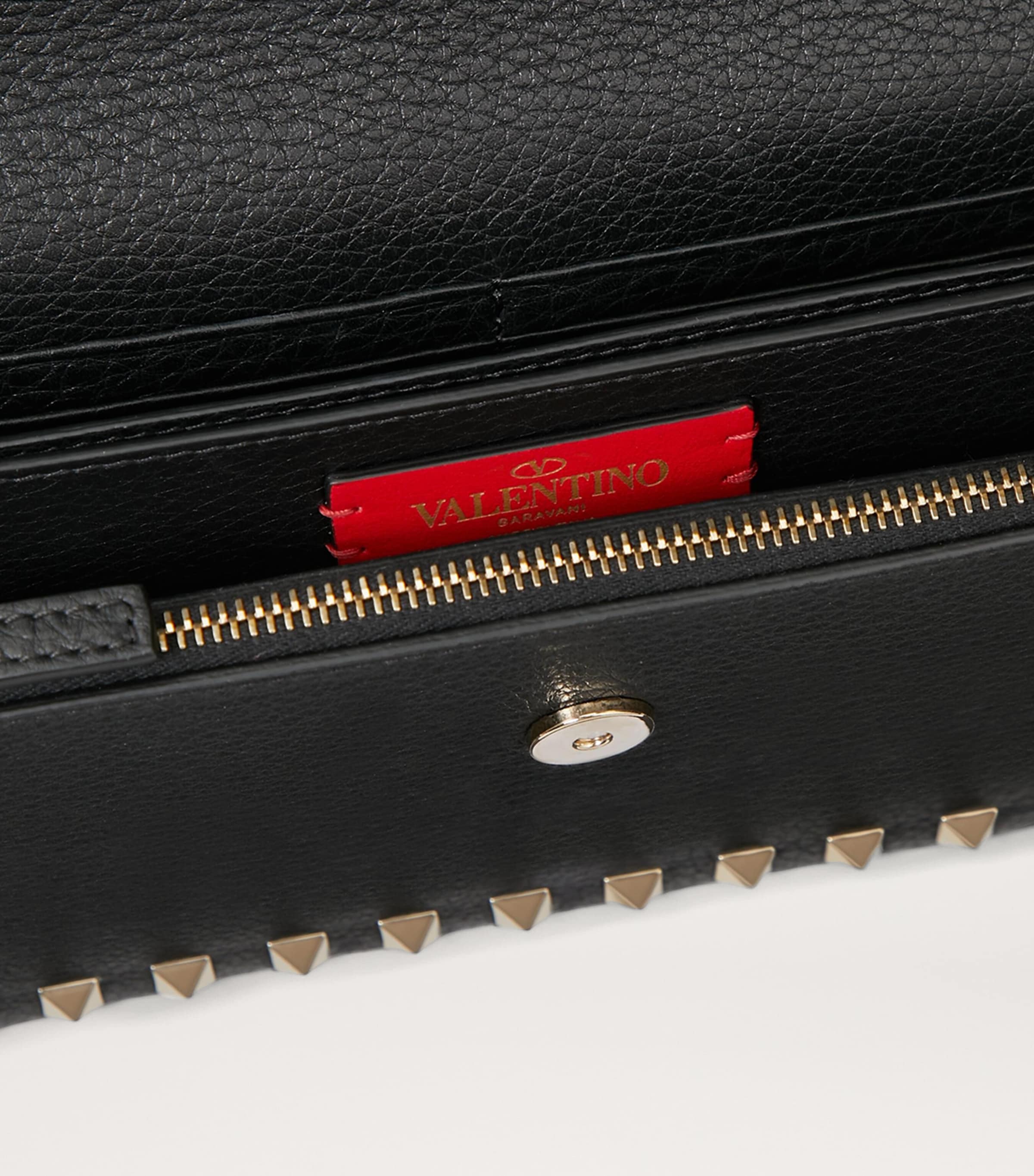 Leather Rockstud Chain Wallet 0NO Image 6