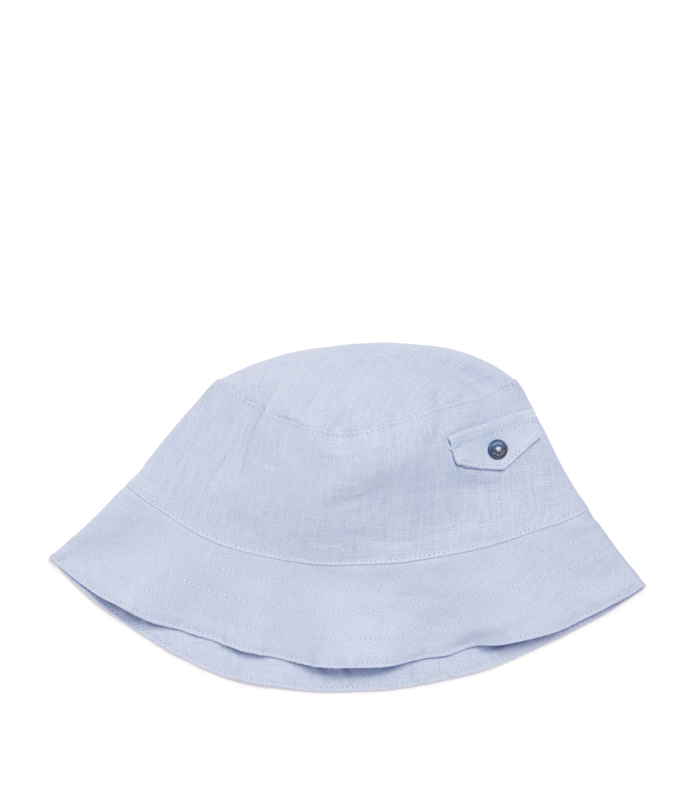 Shop Tartine Et Chocolat Linen Sun Hat In Blue