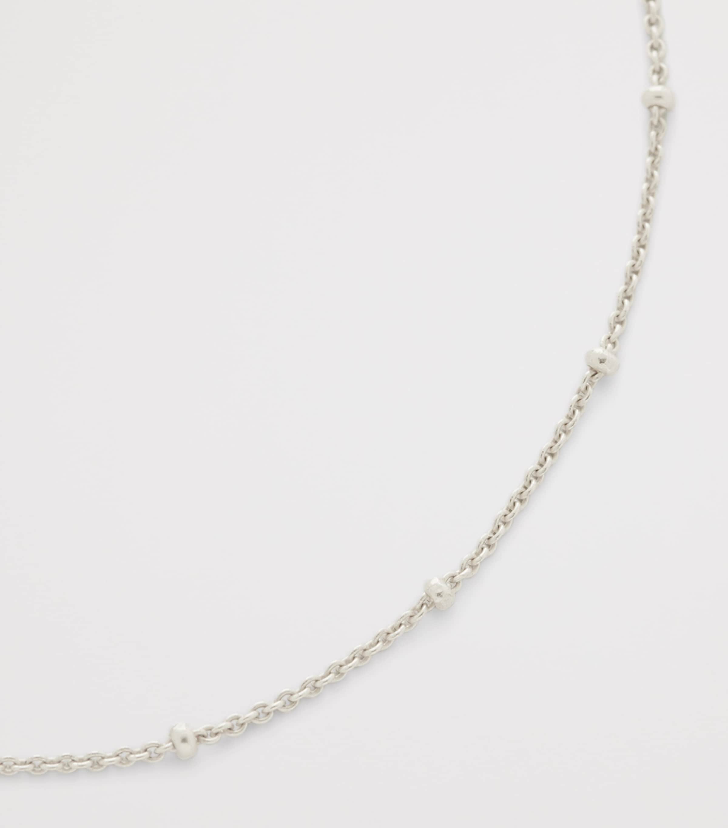 Monica Vinader Sterling Silver Beaded Chain Necklace (46cm) Sterling Silver Image 2
