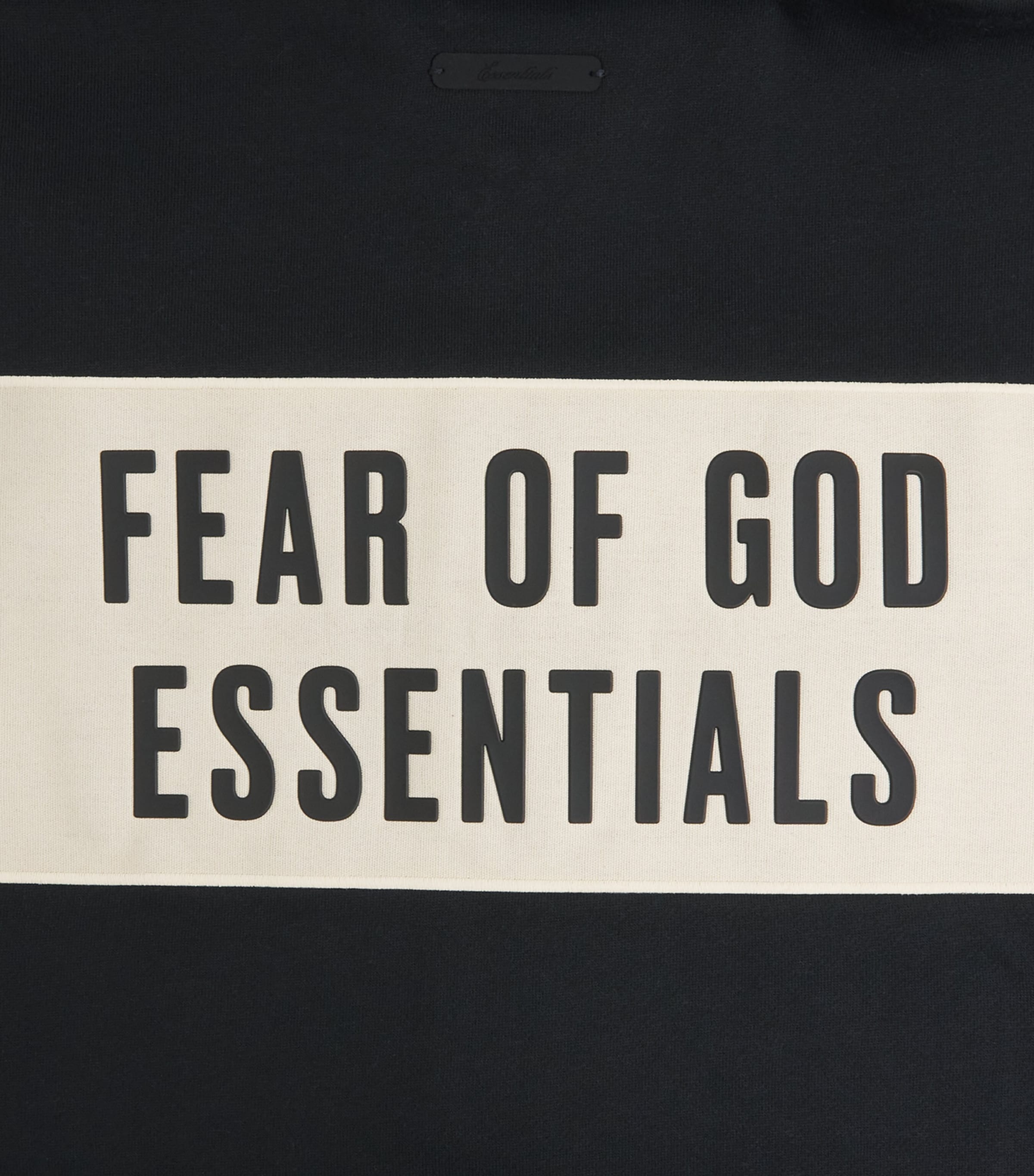 FEAR OF GOD ESSENTIALS Mens Logo Track Jacket Vintage Black Image 6