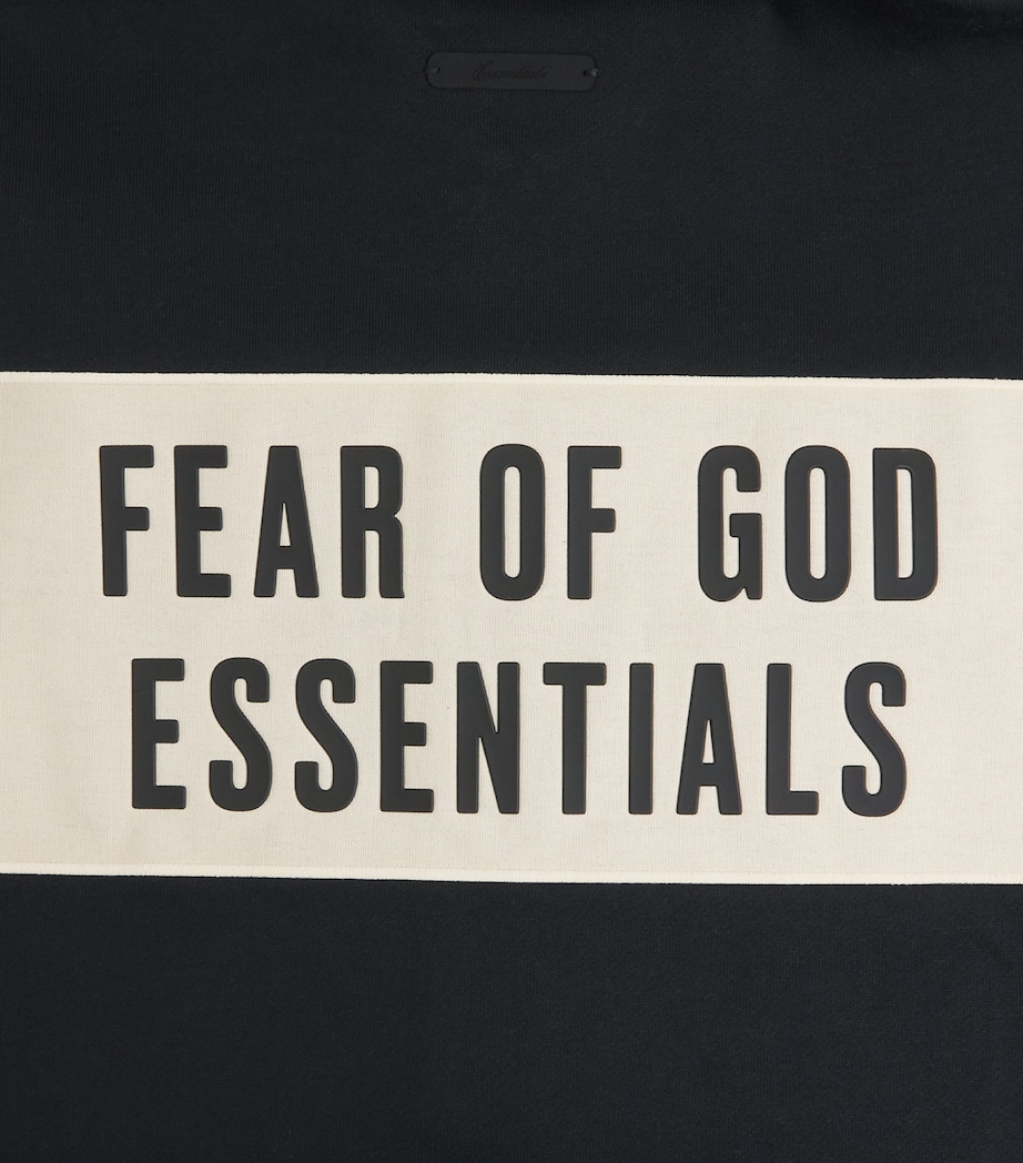 FEAR OF GOD ESSENTIALS Mens Logo Track Jacket Vintage Black Image 6