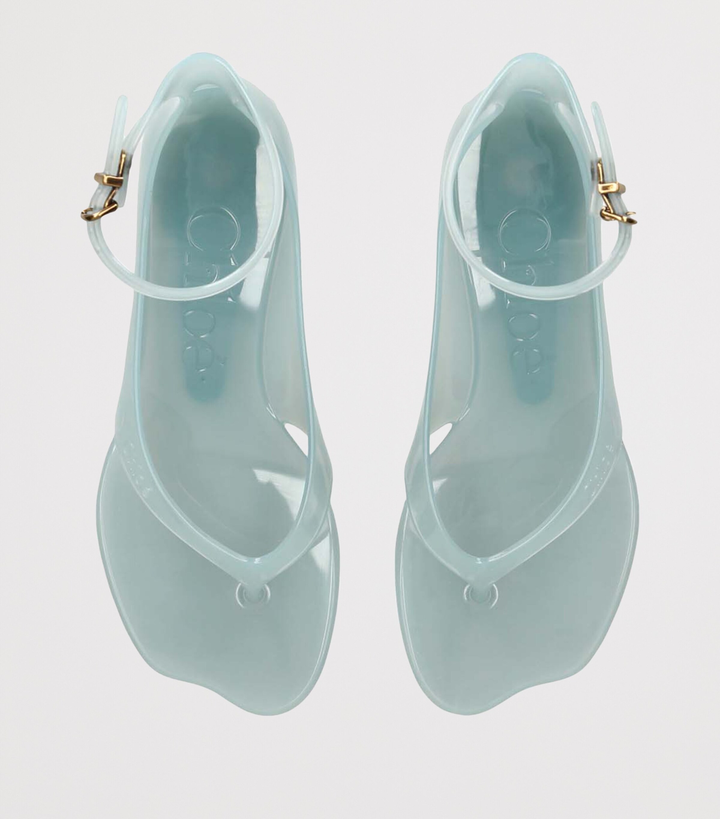 Chloé Jelly Heeled Sandals 25 Teal Image 4