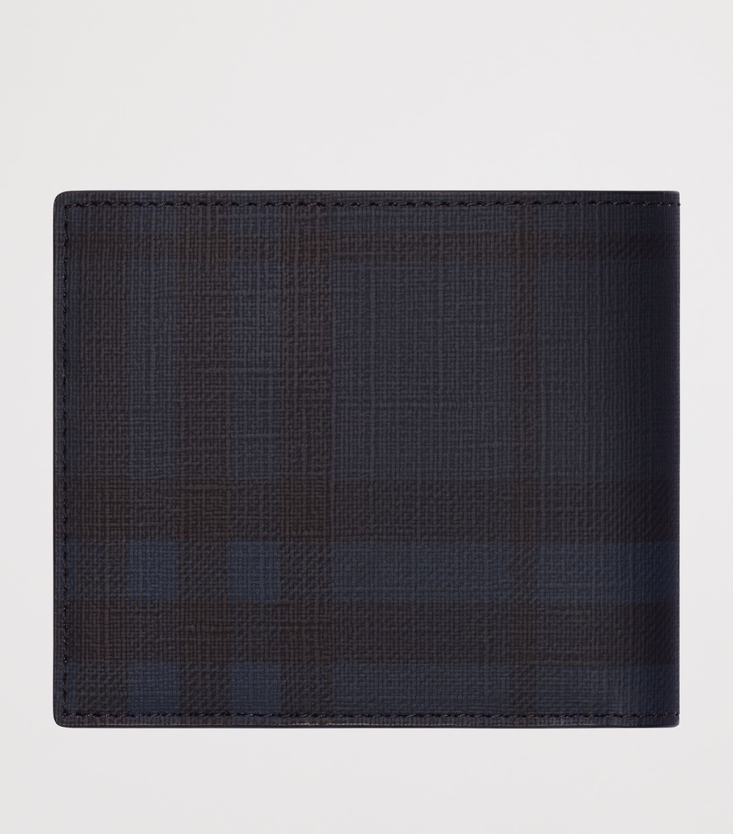 Burberry City Check Bifold Coin Wallet Navy Image 3