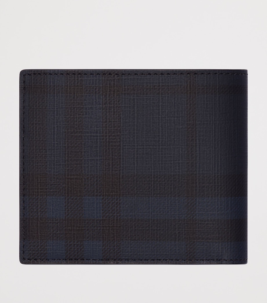Burberry City Check Bifold Coin Wallet Navy Image 3