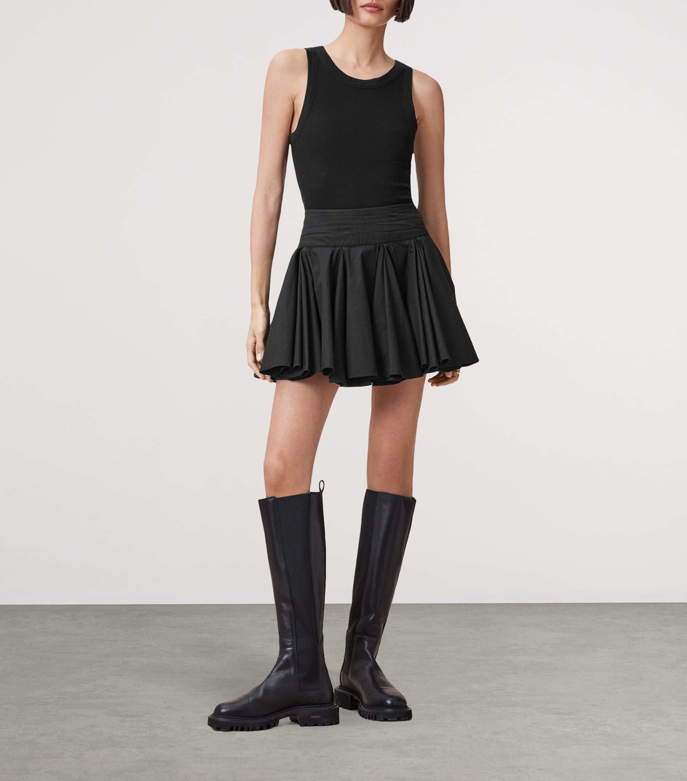 Tulip Mini Skirt BLACK Image 2