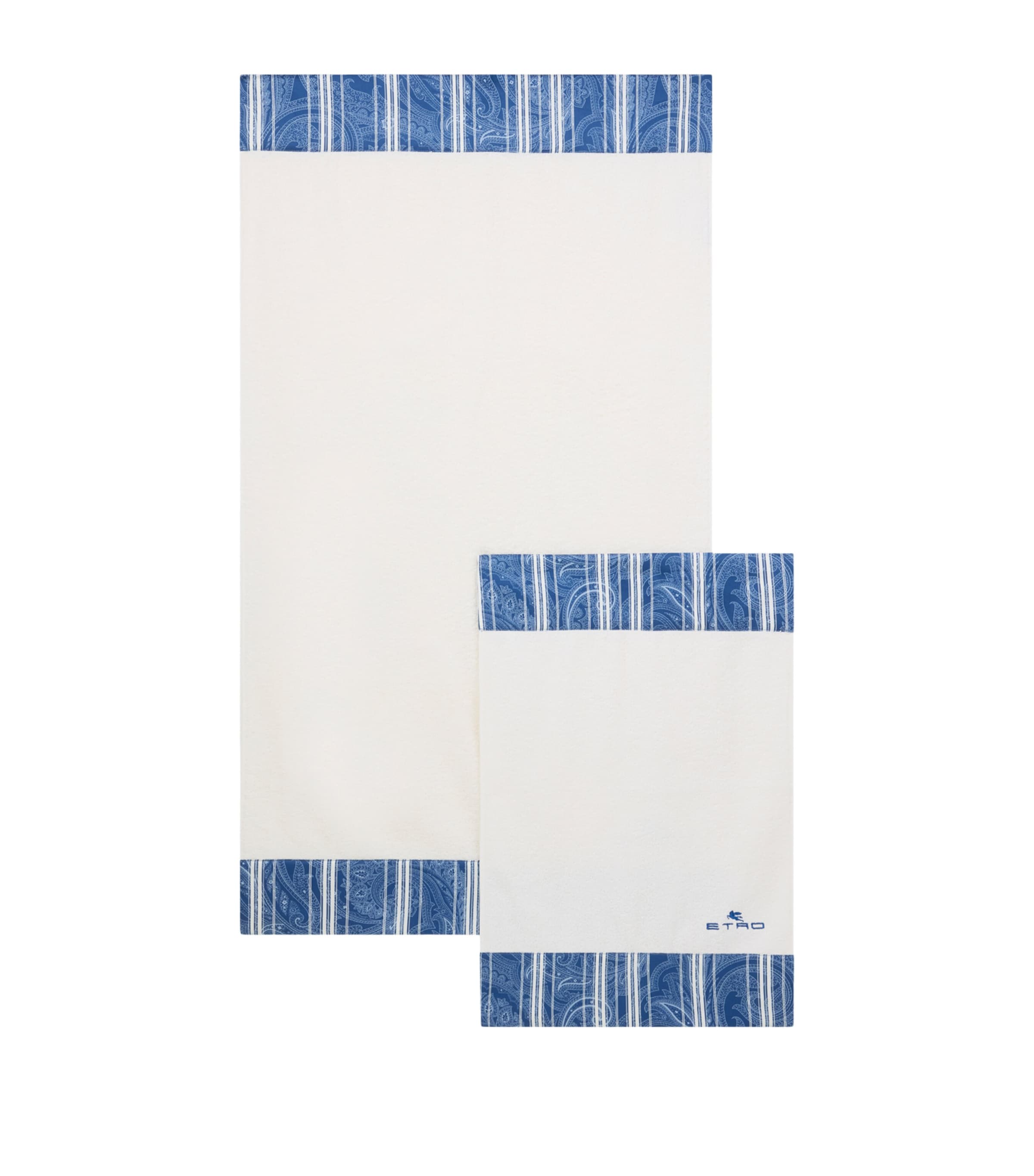 Etro Amalia 5-Piece Towel Set Print On Blue Base Image 1