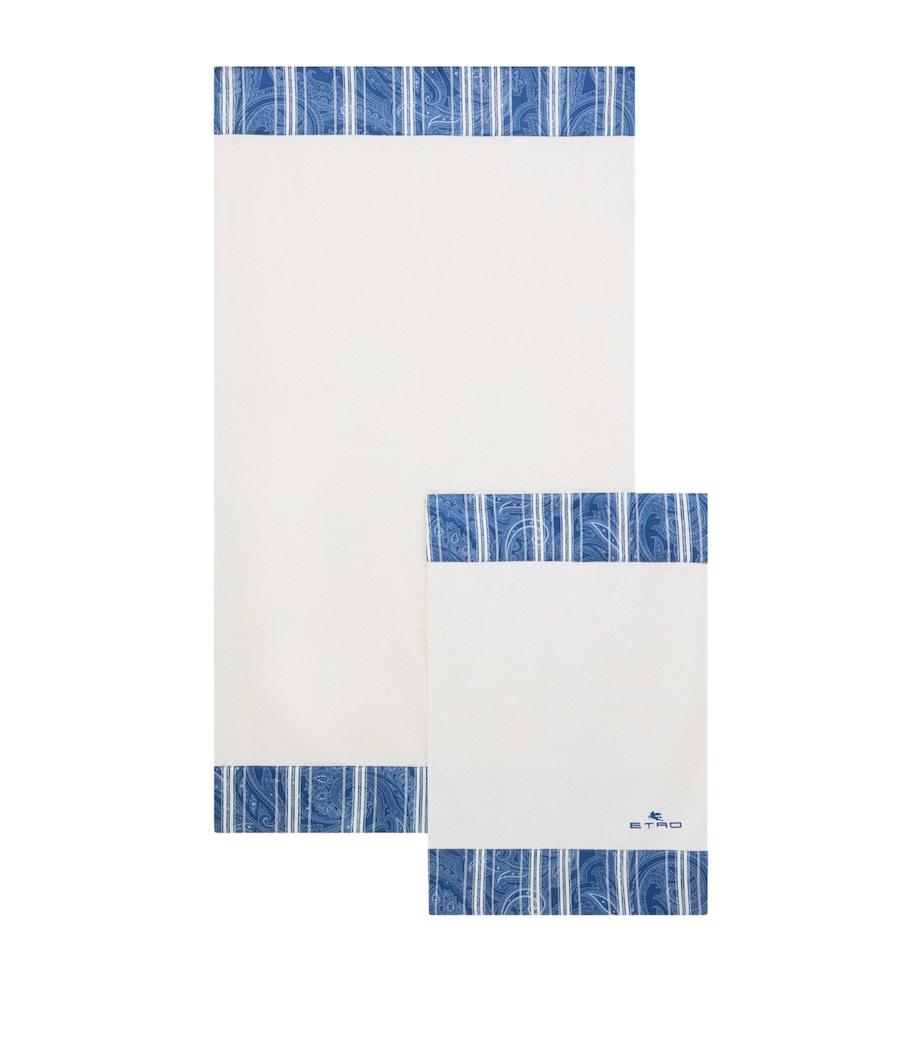Etro Amalia 5-Piece Towel Set Print On Blue Base Image 1