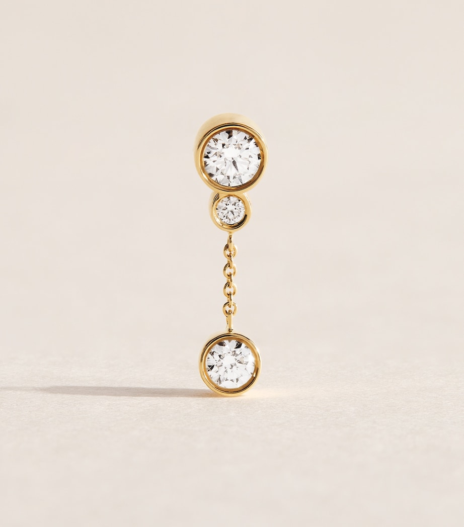 Sophie Bille Brahe Yellow Gold and Diamond Lou Single Left Earring Yellow Gold Image 1