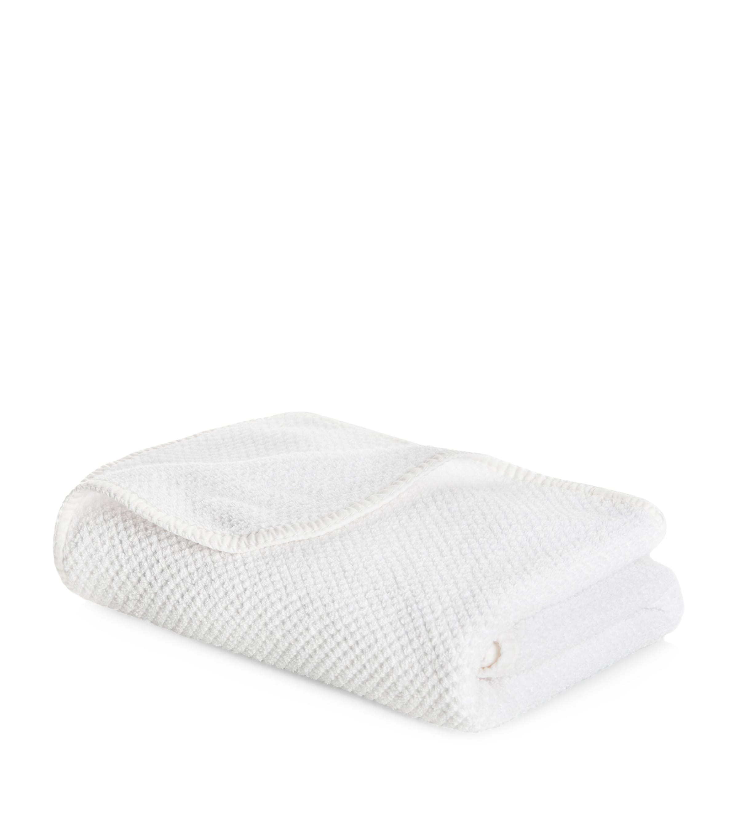 Bee Waffle Bath Towel (70cm x 140cm) WHITE Image 3