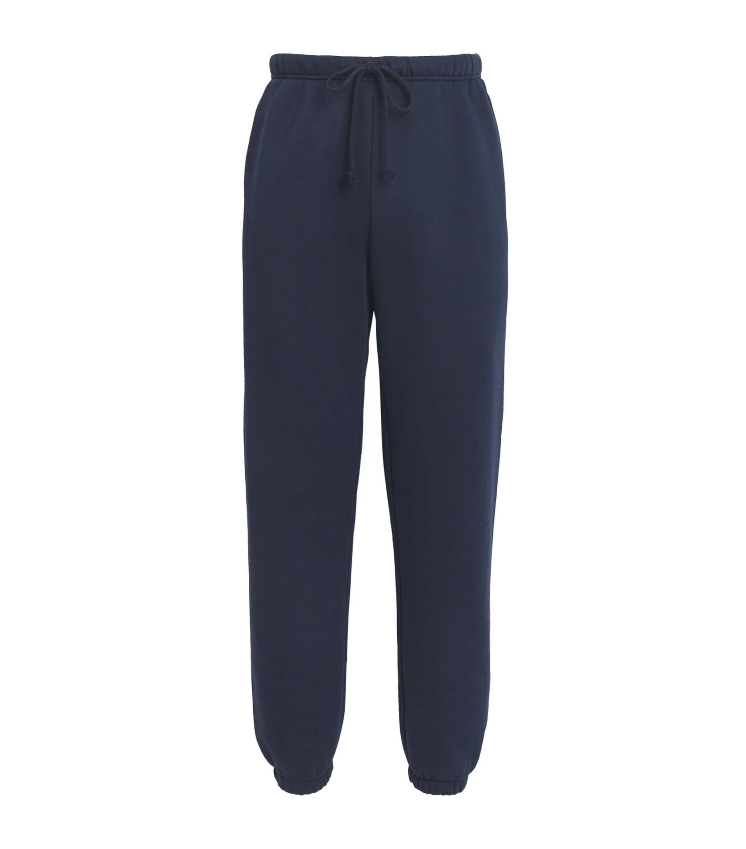 Skims Fleece Lounge Relaxed Sweatpants In Navy