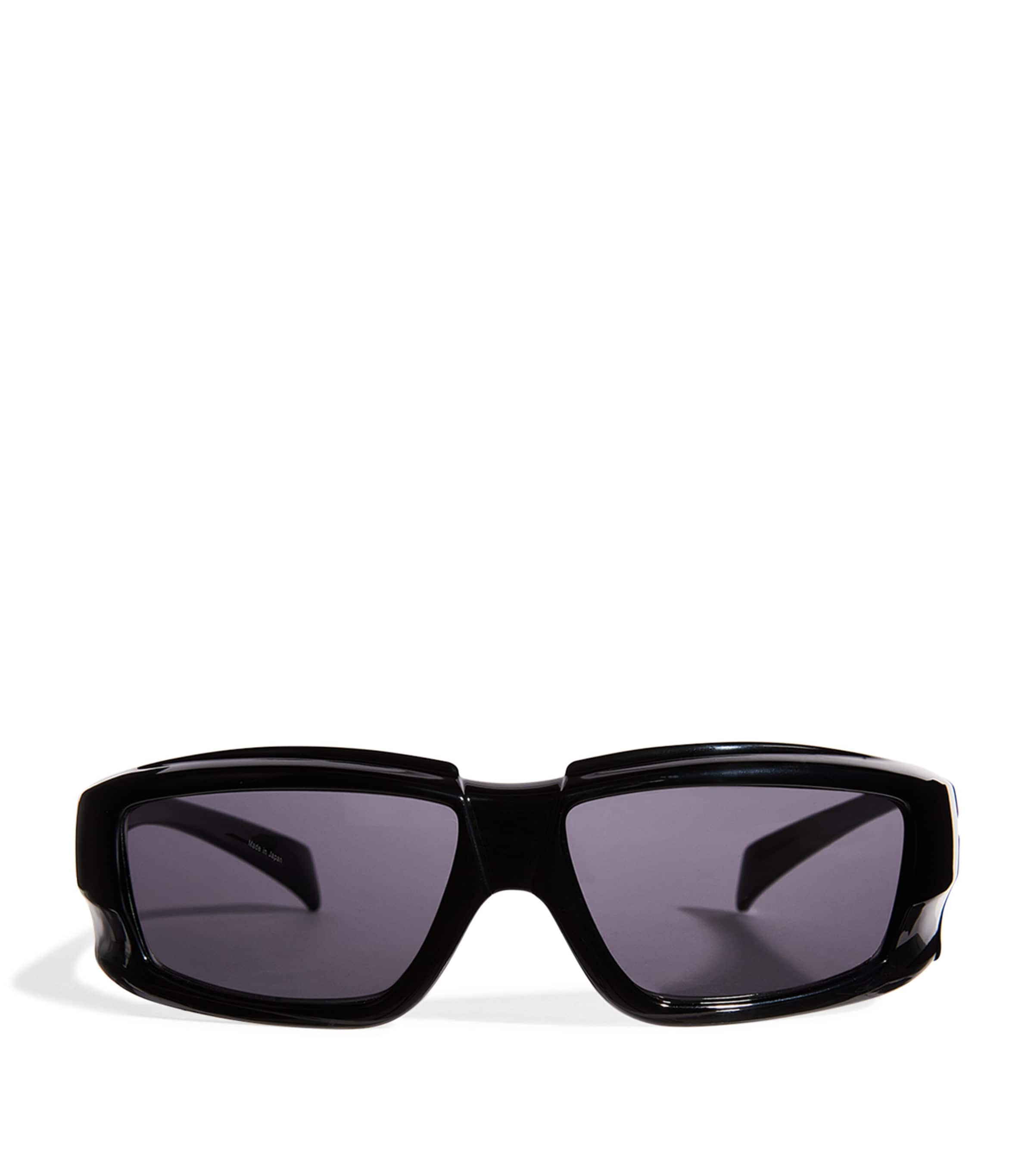 Rick Owens Rick Temple Sunglasses In Black