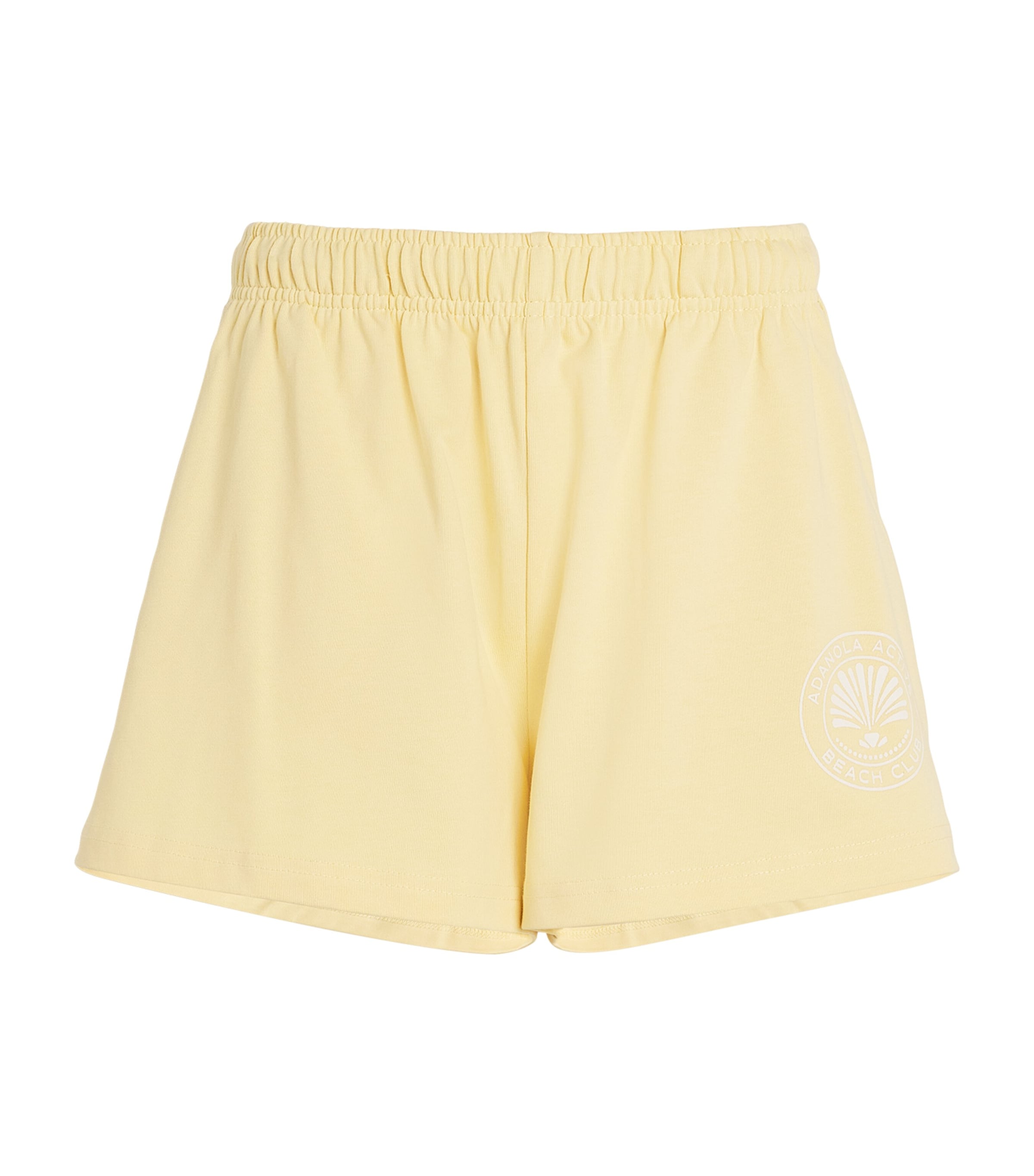 Shop Adanola Jersey Vacation Shorts In Yellow