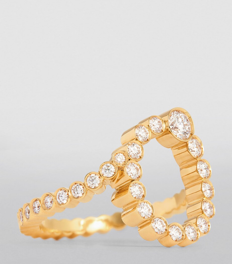 Yellow Gold and Diamond Ensemble ‘O’ Ring YELLOW GOLD Image 6