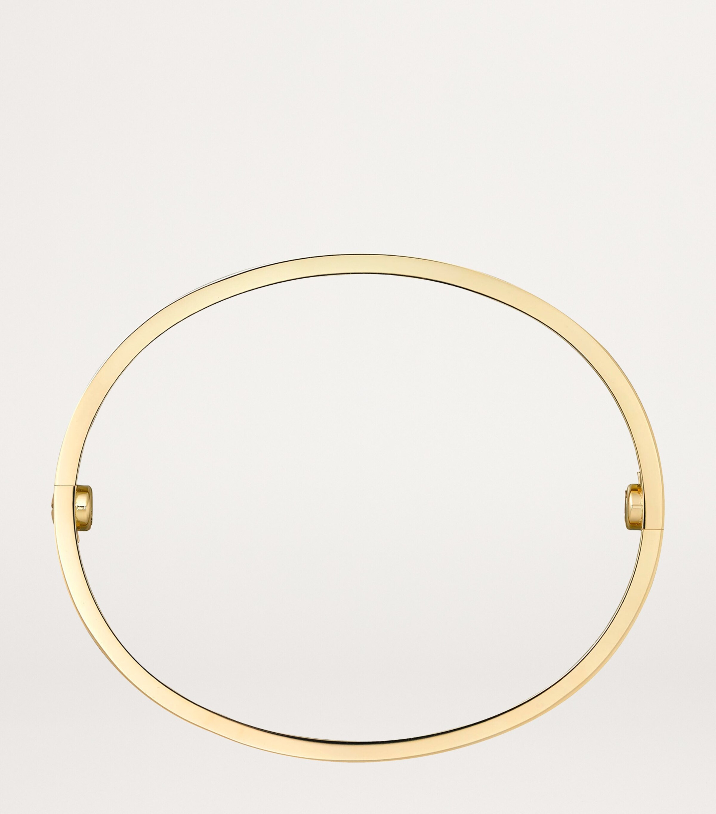 Yellow Gold and Diamond Brushed Love Bangle YELLOW GOLD Image 5