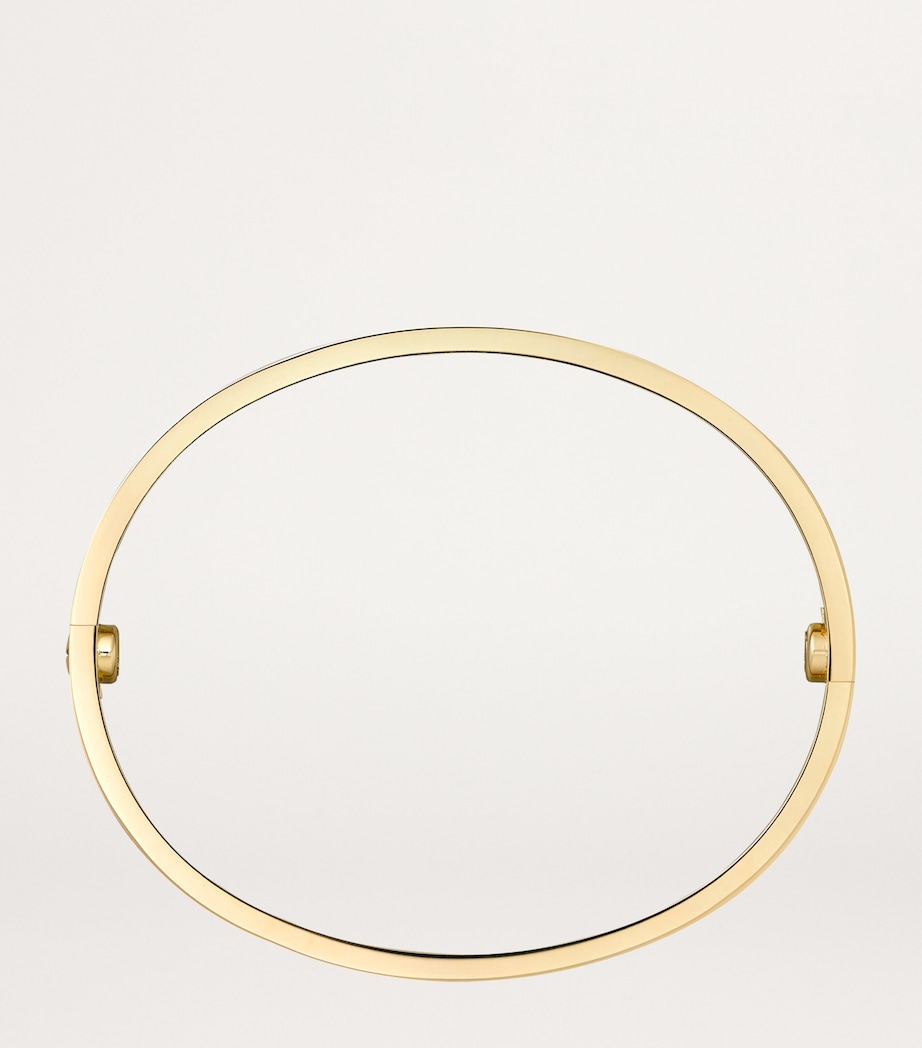 Yellow Gold and Diamond Brushed Love Bangle YELLOW GOLD Image 5