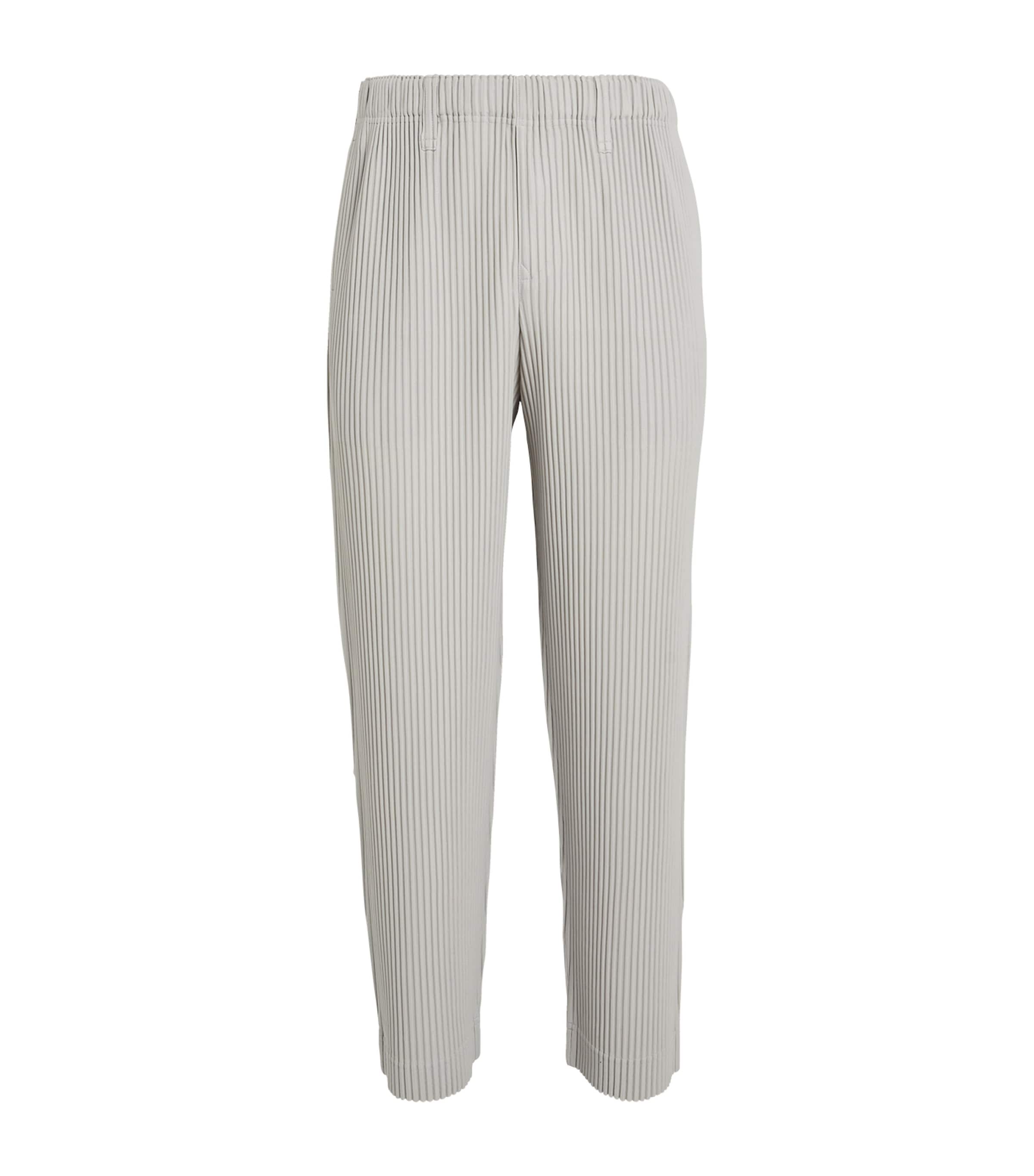 ISSEY MIYAKE PLEATED SLIM TROUSERS 