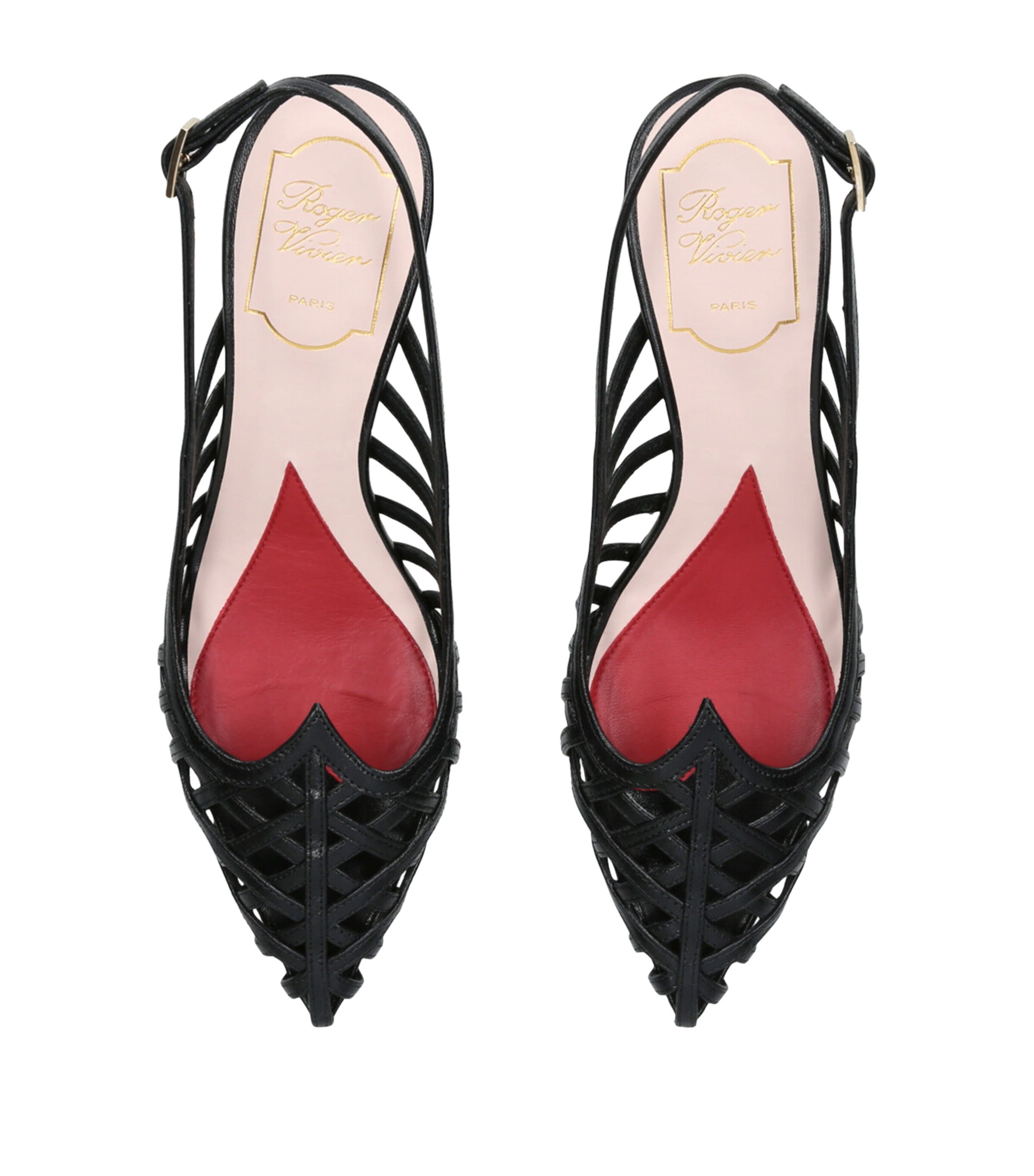 パンプス ROGER VIVIER I LOVE VIVIER LEATHER SLINGBACK PUMPS ROGER VIVIER - I Love Vivier Leather Slingback Pumps Roger