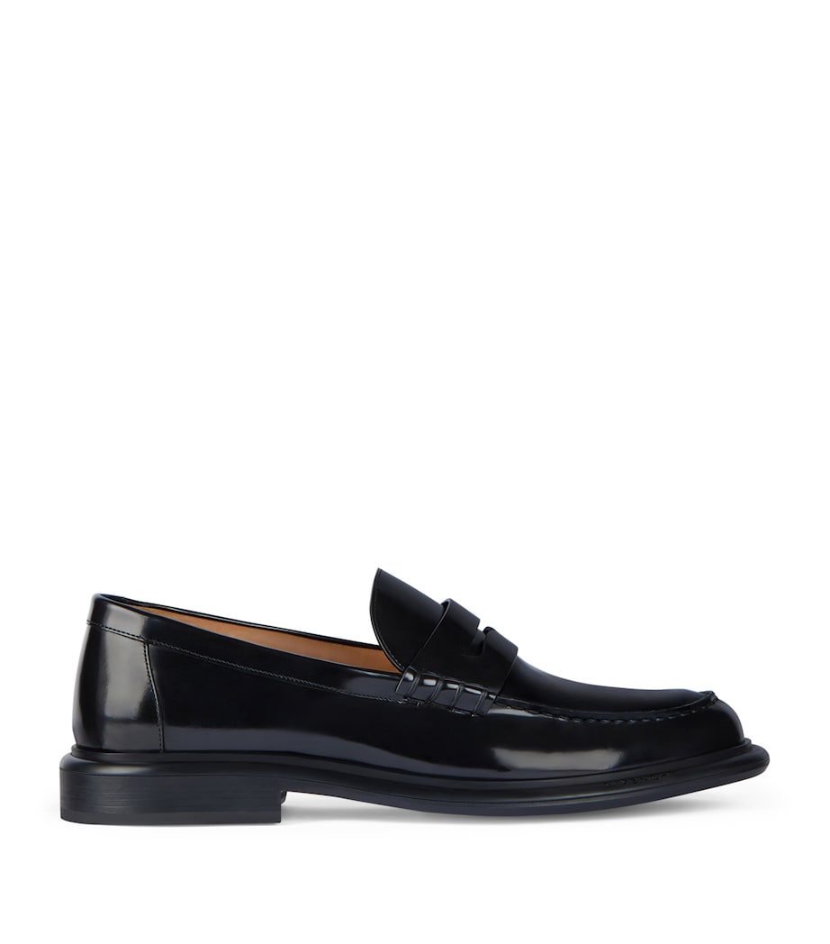 Patent Leather Loafers BLACK Image 1