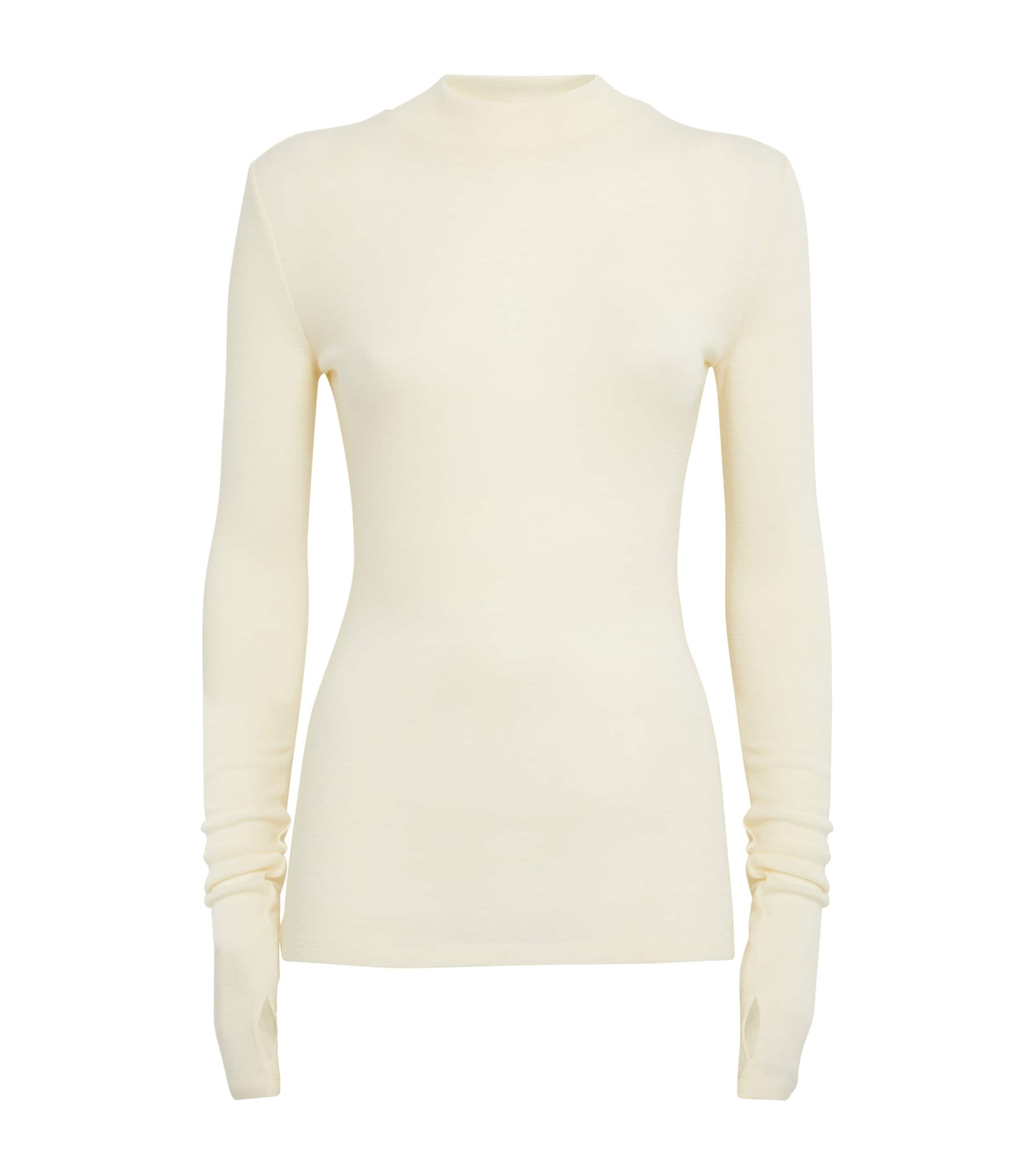 Claudie Pierlot Wool High-neck Sweater In Neutral