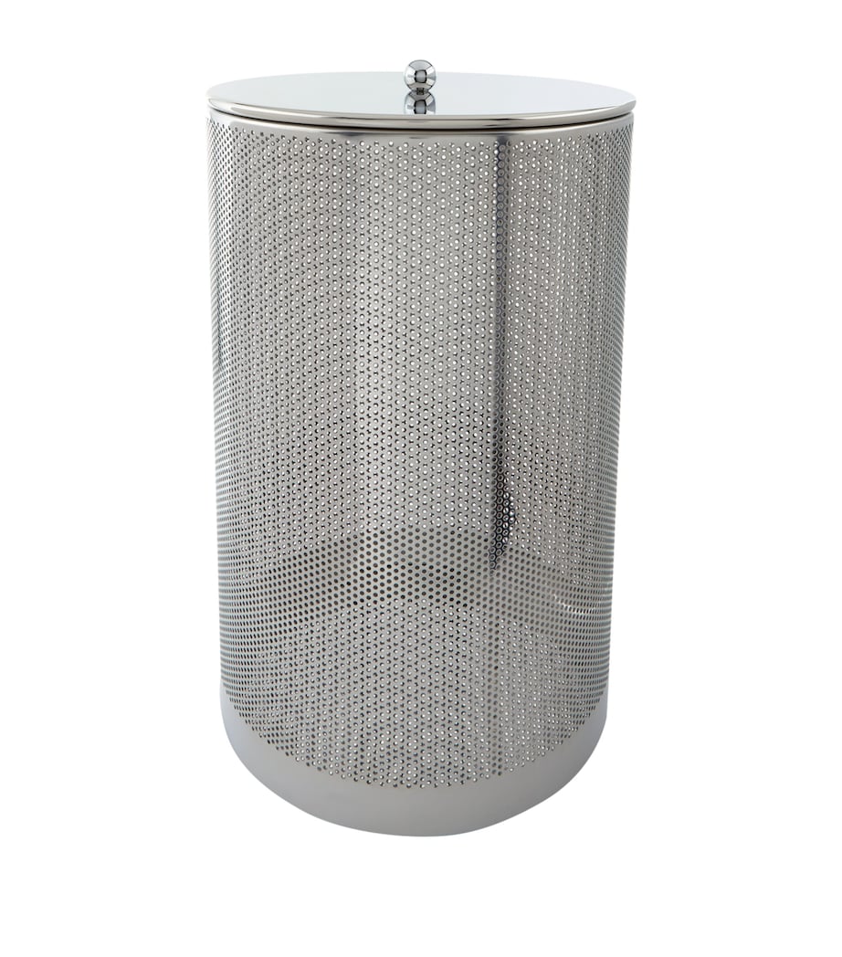 Round Laundry Basket SILVER Image 1