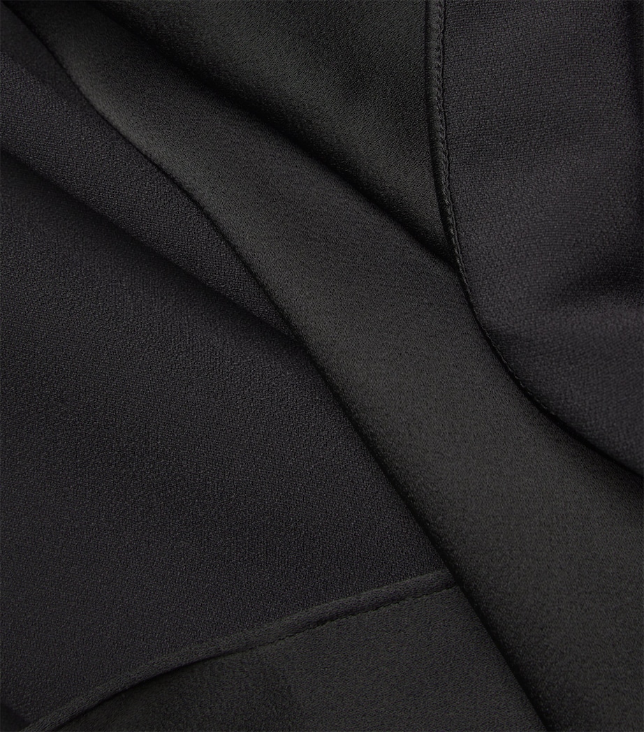 Satin Side-Split Gown 1 BLACK Image 5