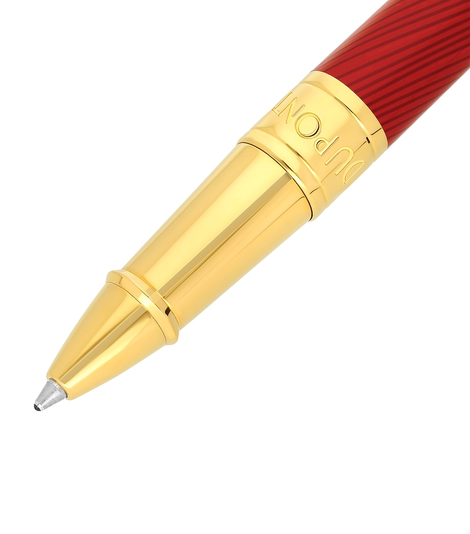 Year of the Horse Initial Rollerball Pen RED & GOLD Image 2