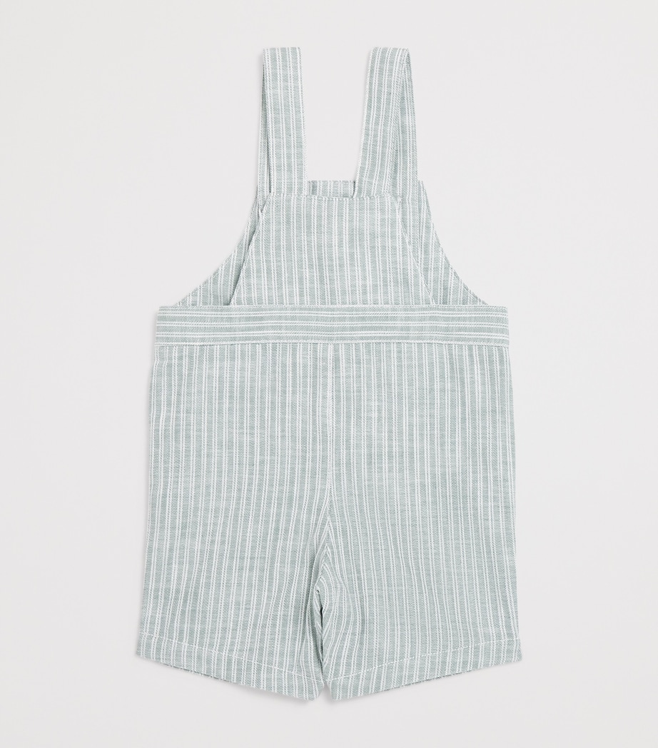 Cotton Stripe Dungarees (3-36 Months) 56KAKI Image 2