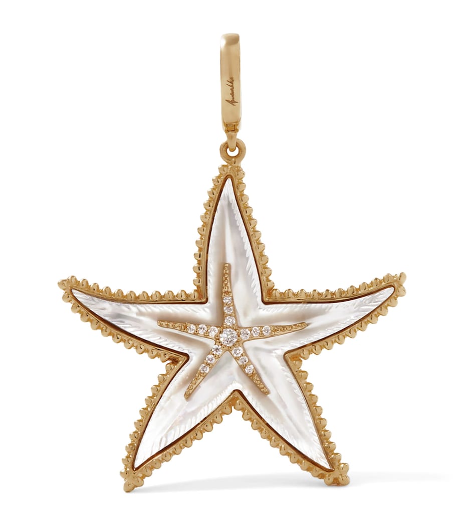 Annoushka Yellow Gold and Diamond Mythology Starfish Pendant Image 1