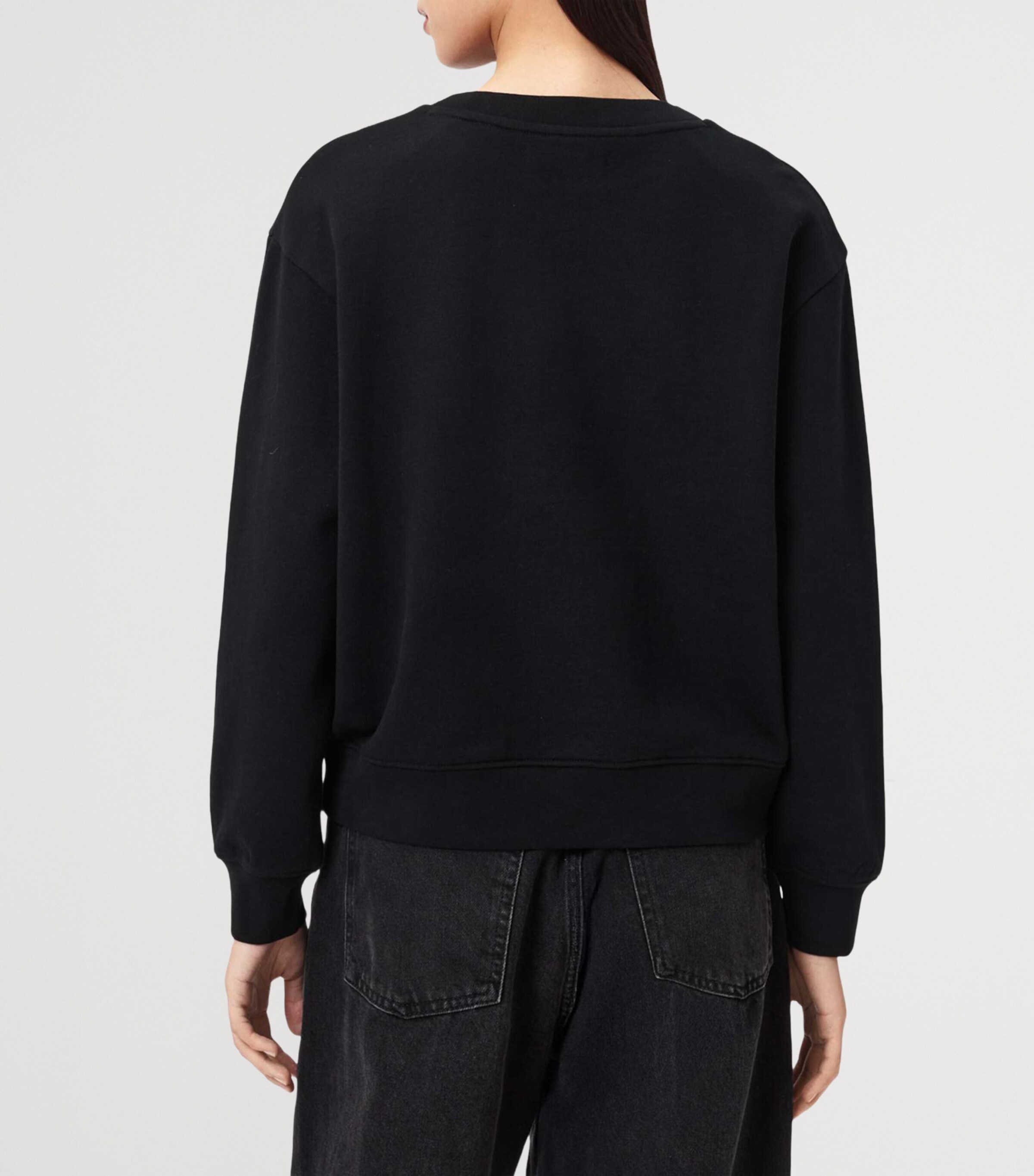 AllSaints Womens Embellished Andrea Pippa Sweatshirt Black Image 4