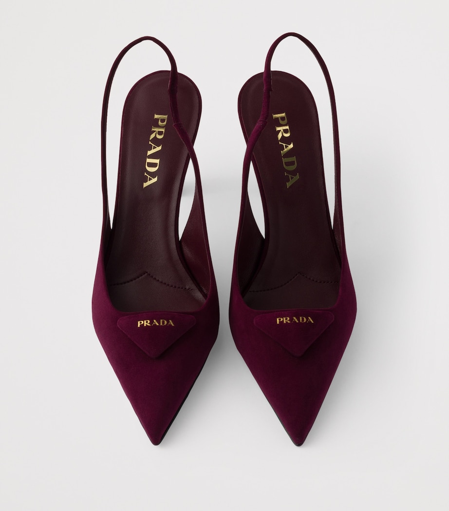 Suede Slingback Pumps 75 F0007 Image 3