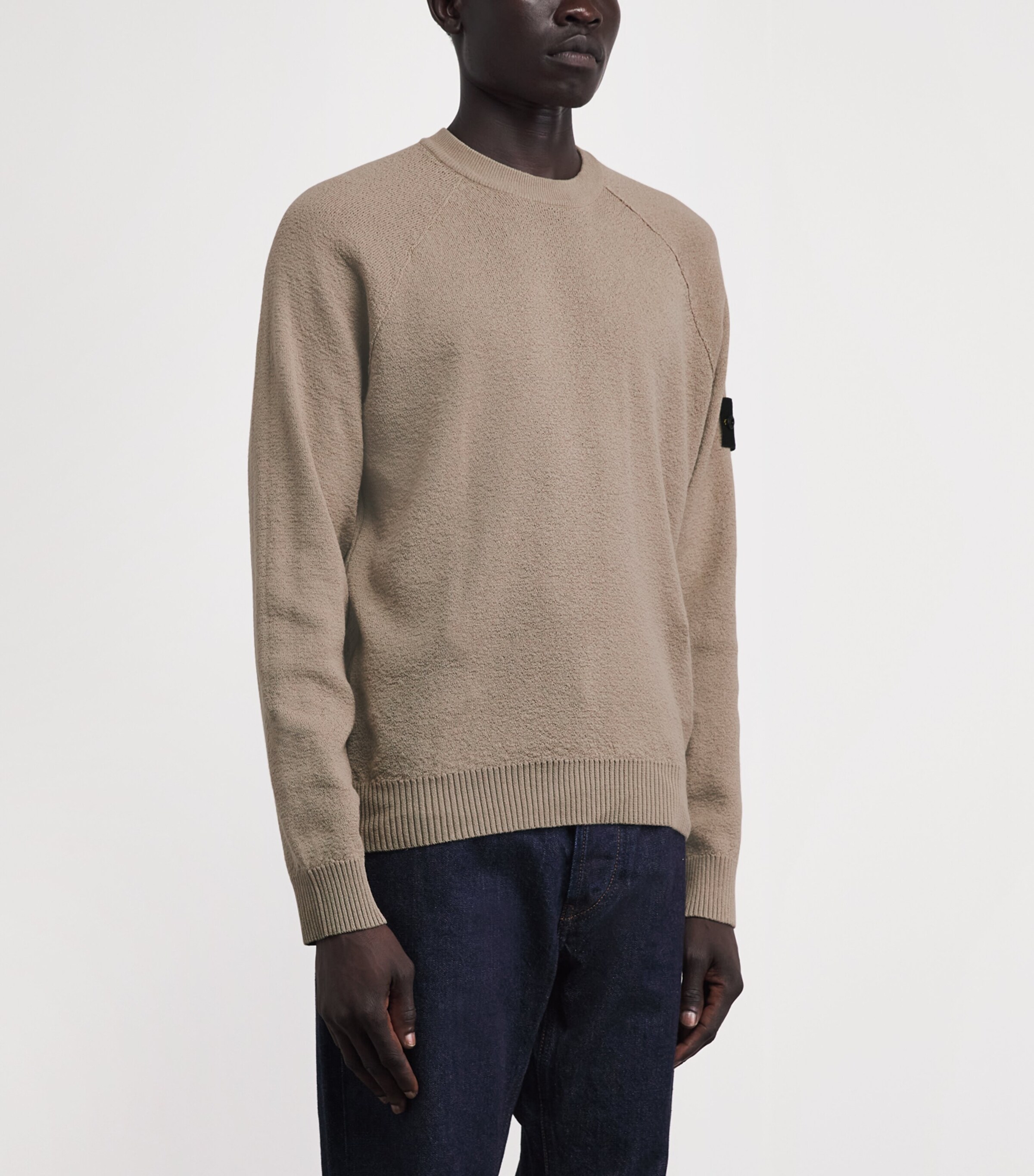 Stone Island Mens Raw Organic Cotton Sweater Image 4