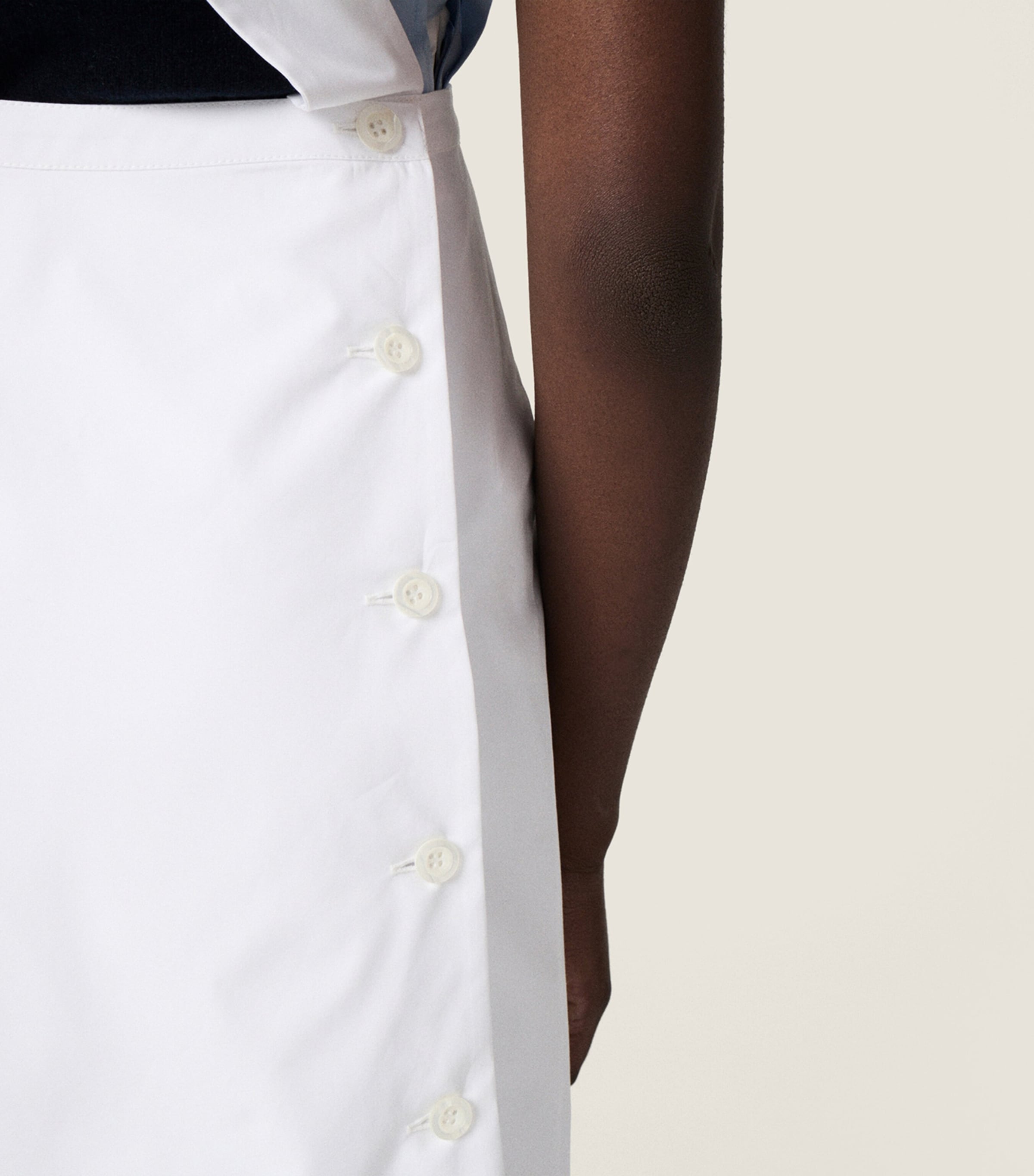 Miu Miu Womens Cotton Poplin Apron Mini Dress Image 4
