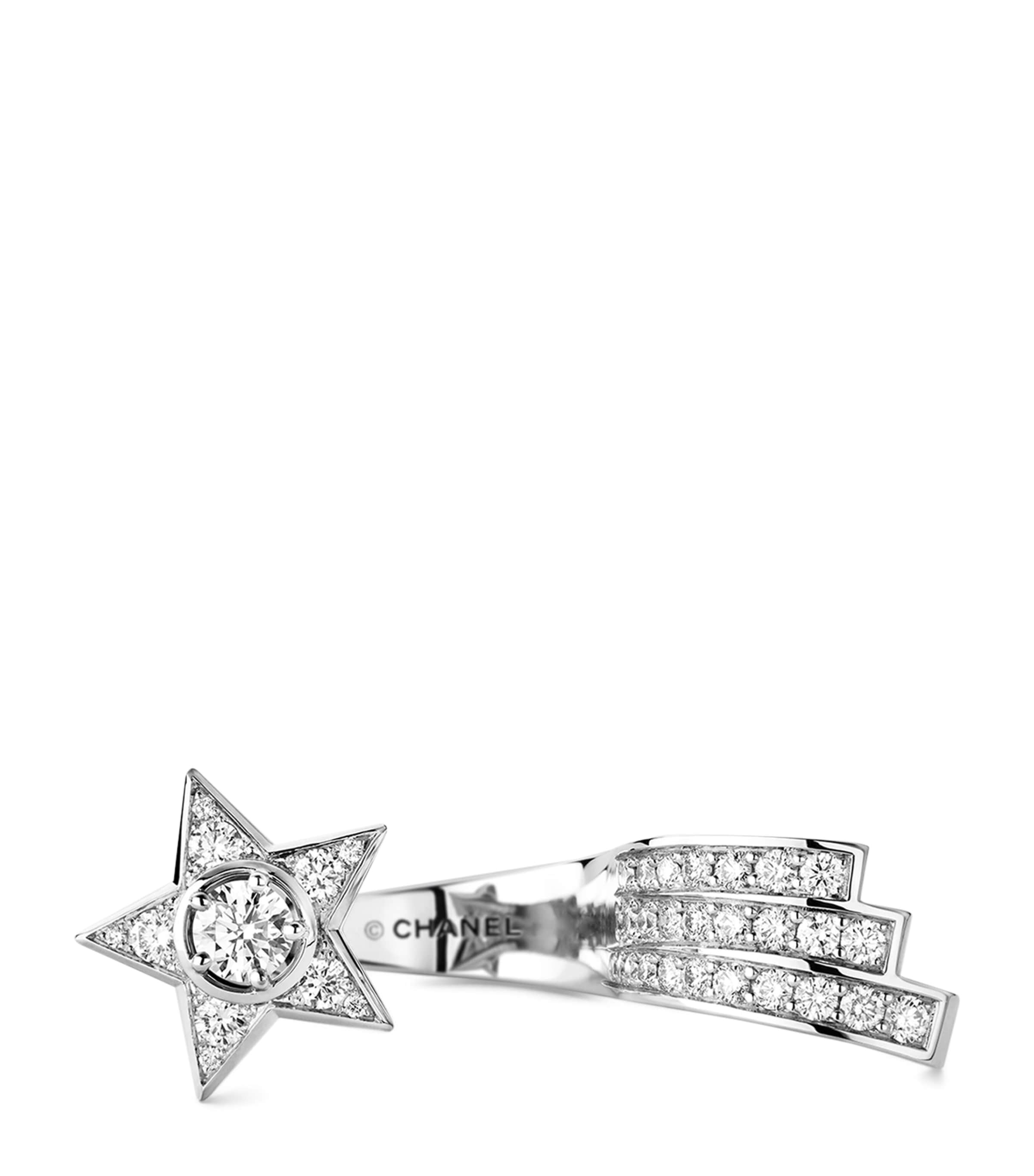 CHANEL White Gold and Diamond Comète Ring Silver Image 3