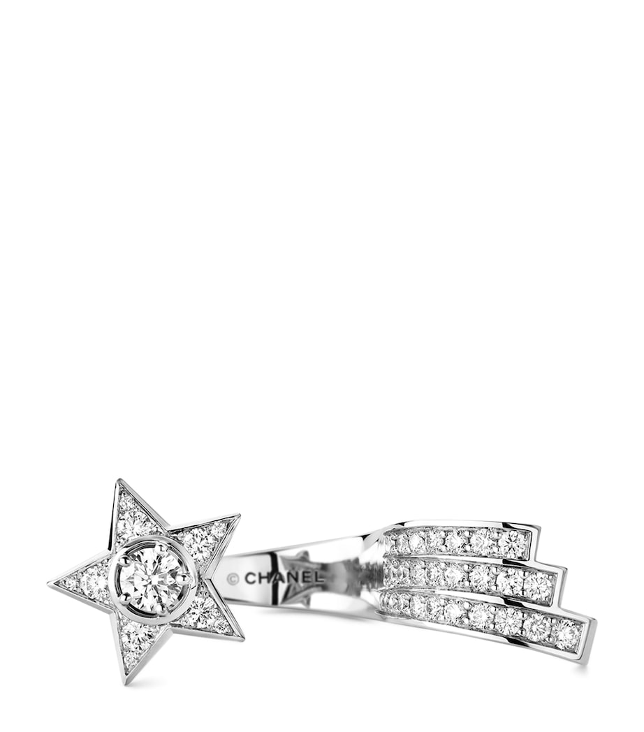 CHANEL White Gold and Diamond Comète Ring Silver Image 3