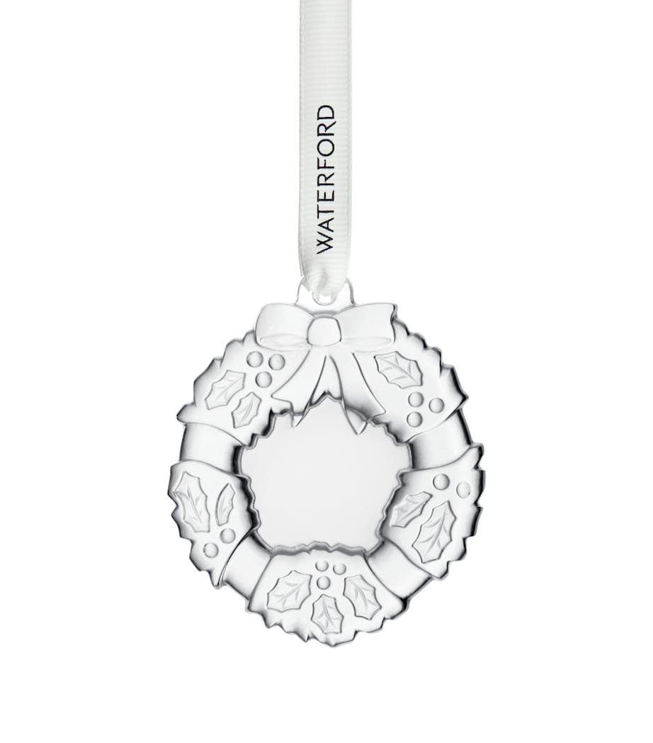 Crystal Mini Wreath Tree Decoration CLEAR Image 3