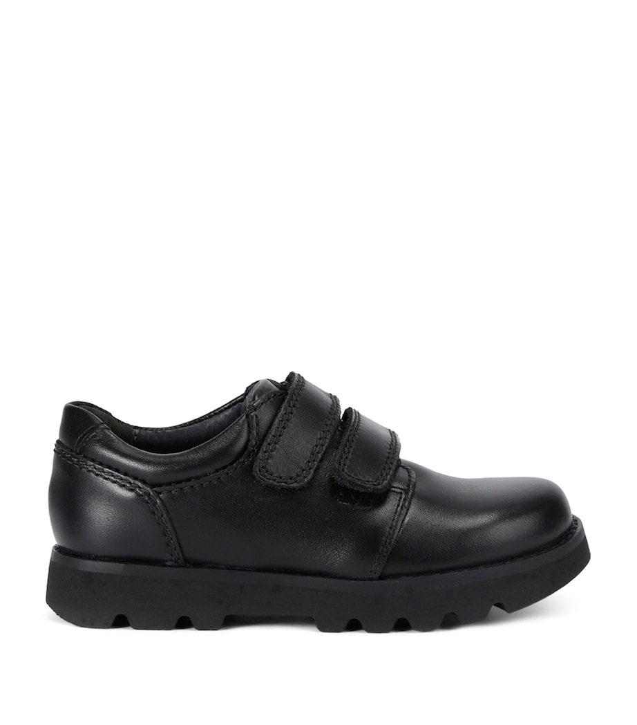 Start-Rite Polished Leather Parker School Shoes Black Image 1