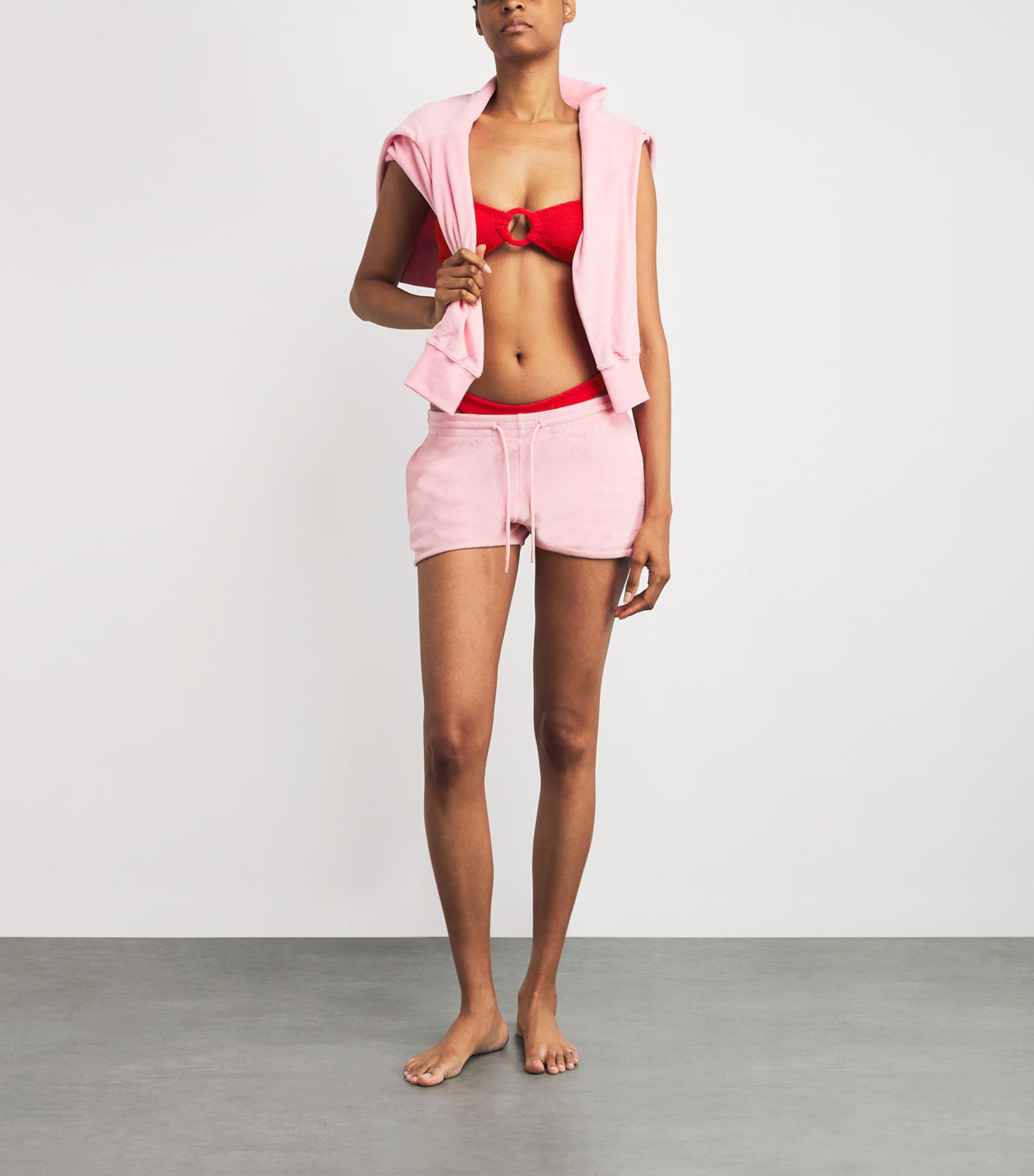 Misty Tonal Hoop Bikini RED Image 2