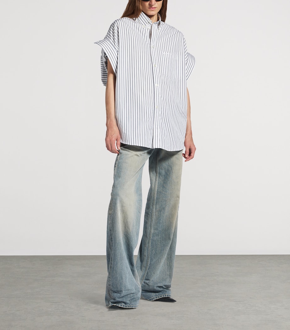 Cotton Tuck-Sleeve Shirt 9086 Image 2