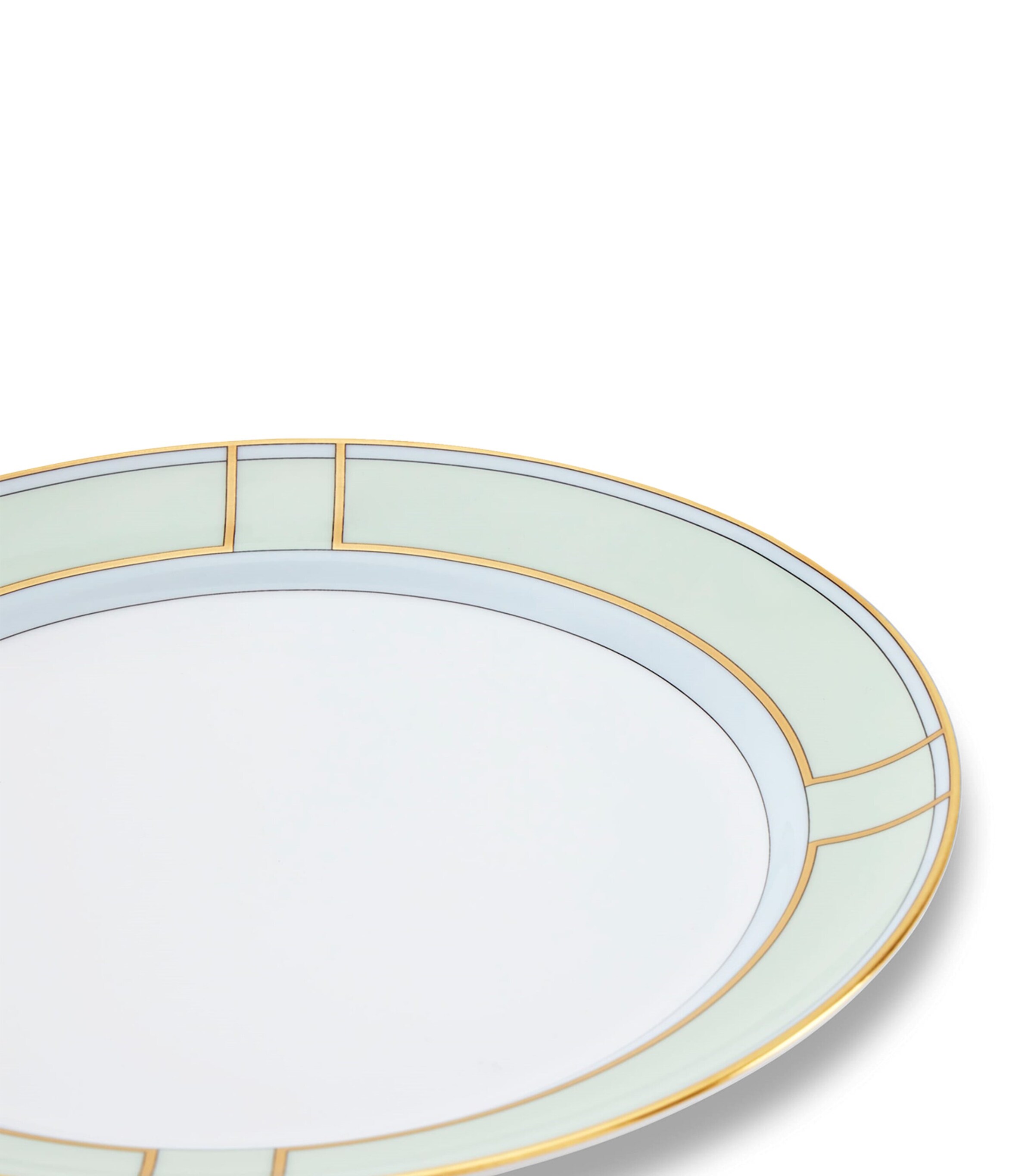 GINORI 1735 Porcelain Colonna Diva Verde Side Plate (24cm) Image 5