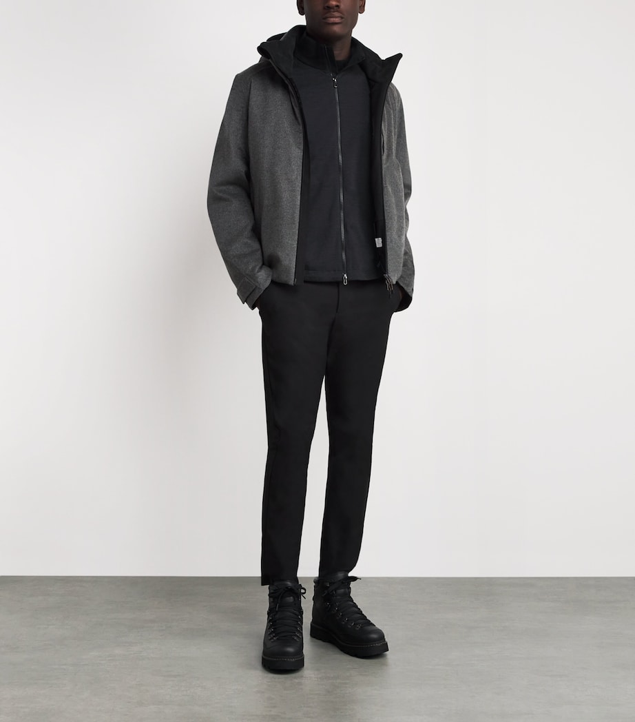 Wool-Blend Explorer Zip-Up Sweatshirt N64 DARK GREY Image 2