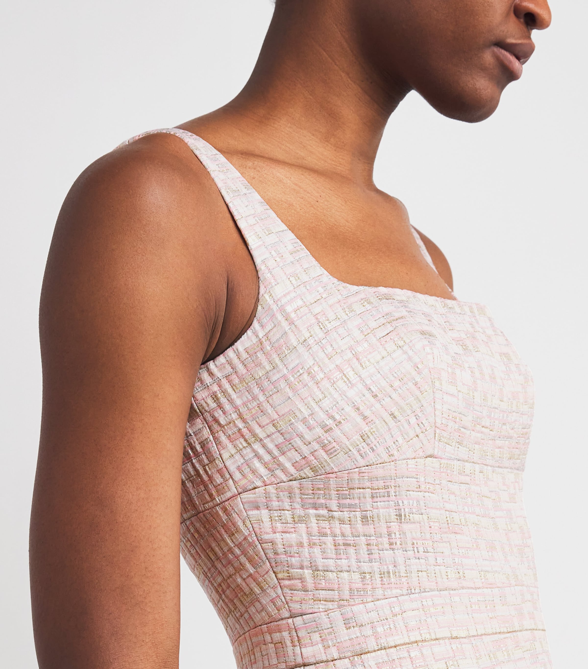 Sleeveless Norma Midi Dress PINK MULTI Image 7