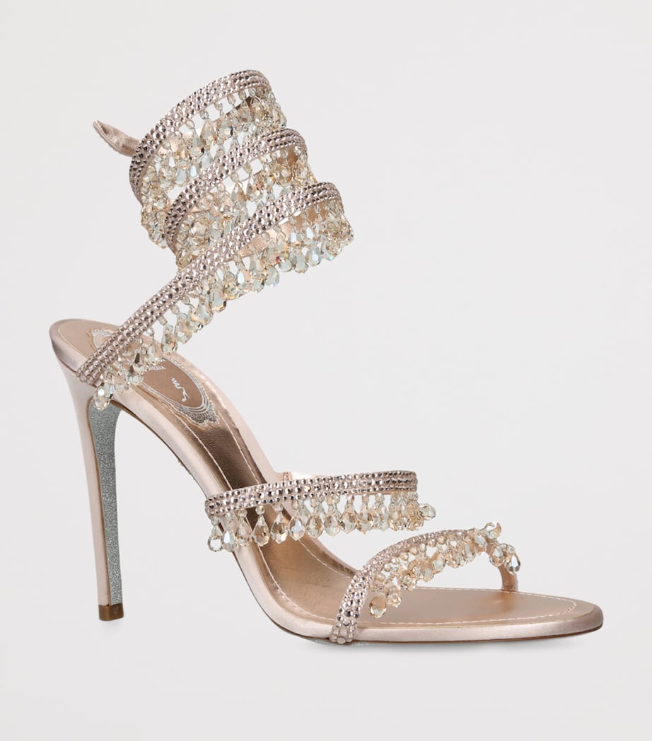 Satin Chandelier Sandals 105 PALE PINK Image 3