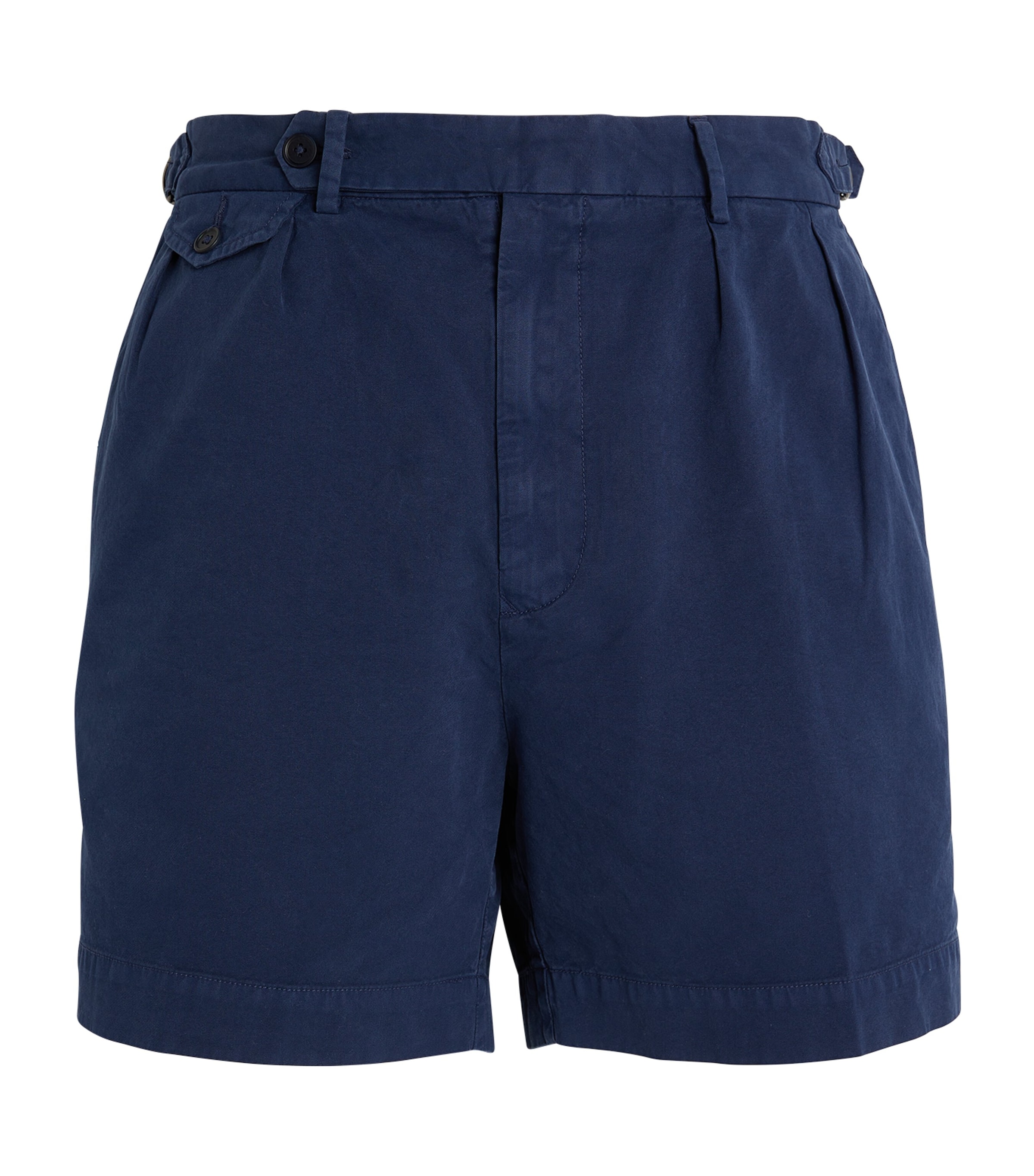 Polo Ralph Lauren Cotton Tailored Shorts In Blue